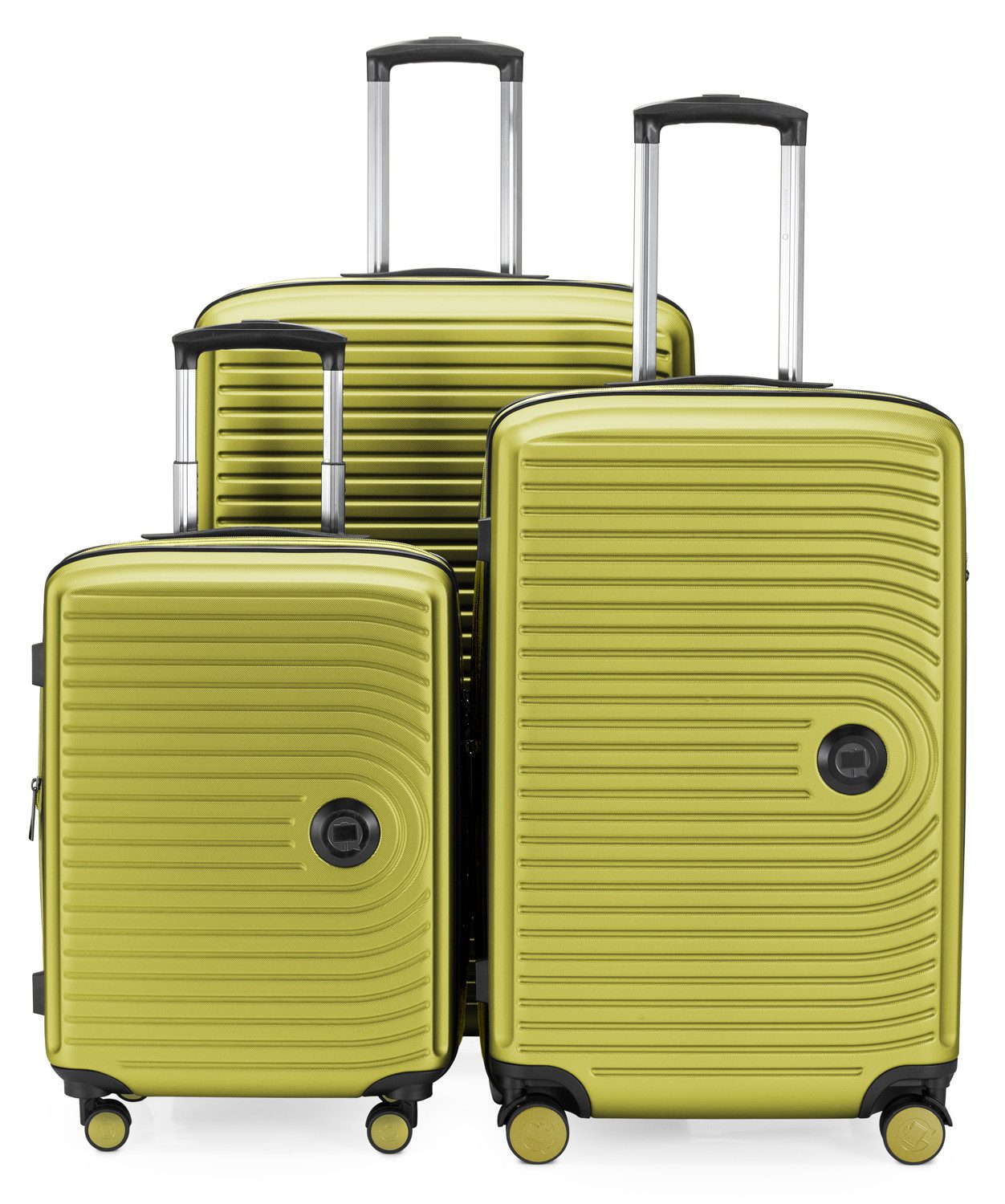 Hauptstadtkoffer Hartschalen-Trolley Mitte, 4 Rollen, Kofferset 3 Trolleys Hartschale TSA (S,M,L)