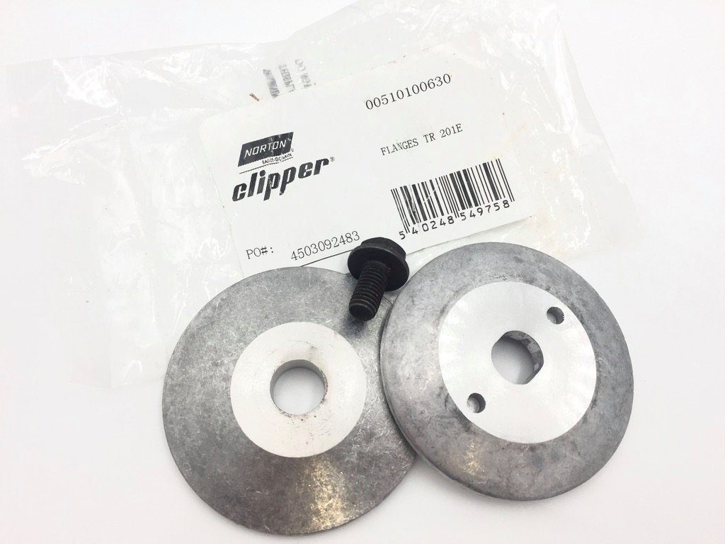 NORTON CLIPPER Fliesenschneidemaschine Flansch Set + Schraube für TR201, TR202 510100630, Norton Clipper Flansch Set + Schraube für TR201, TR202 - Flange Kit 510100630