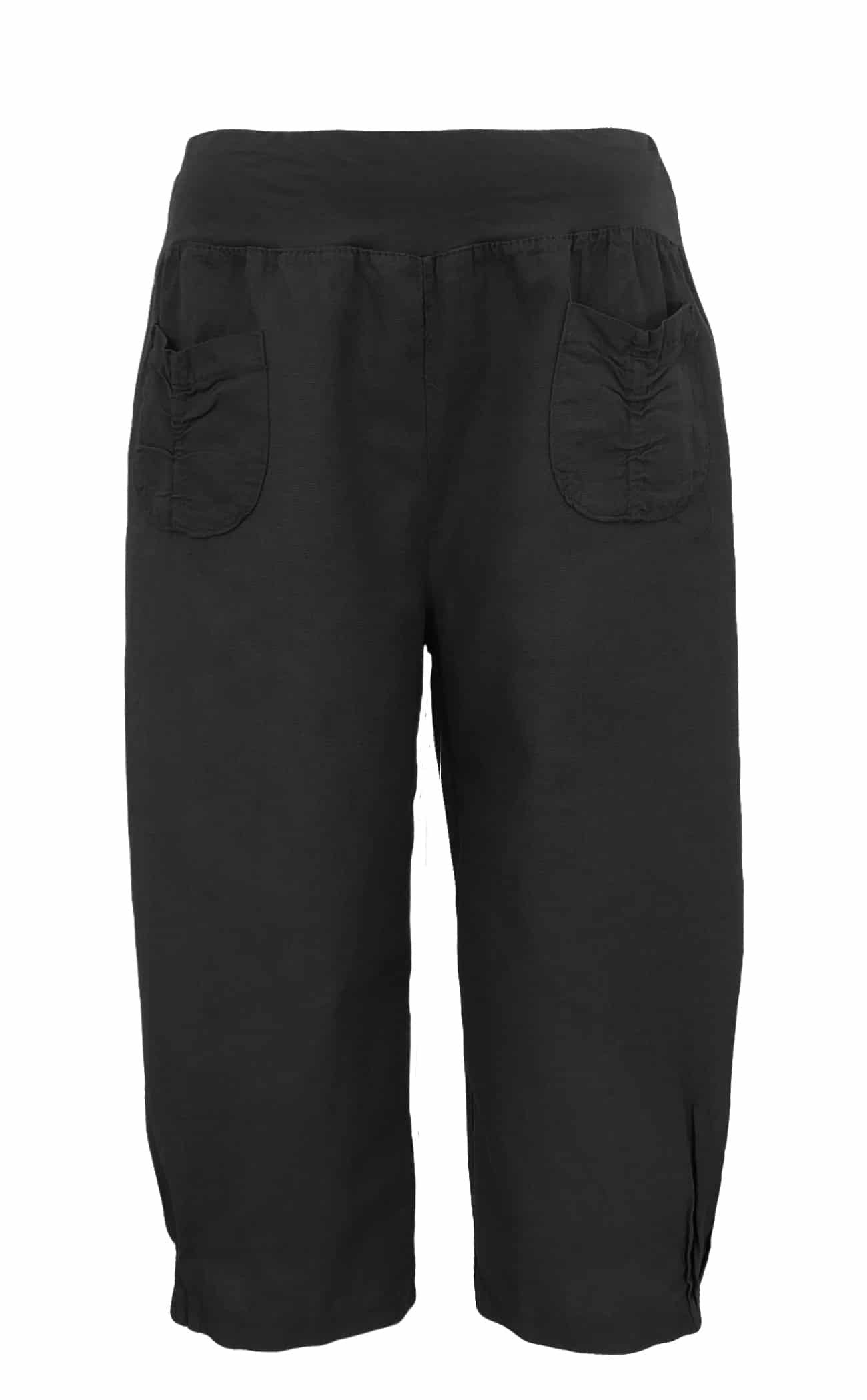 Bermudas Leinenhose Damen kurze Sommerhose Leinen Bermuda