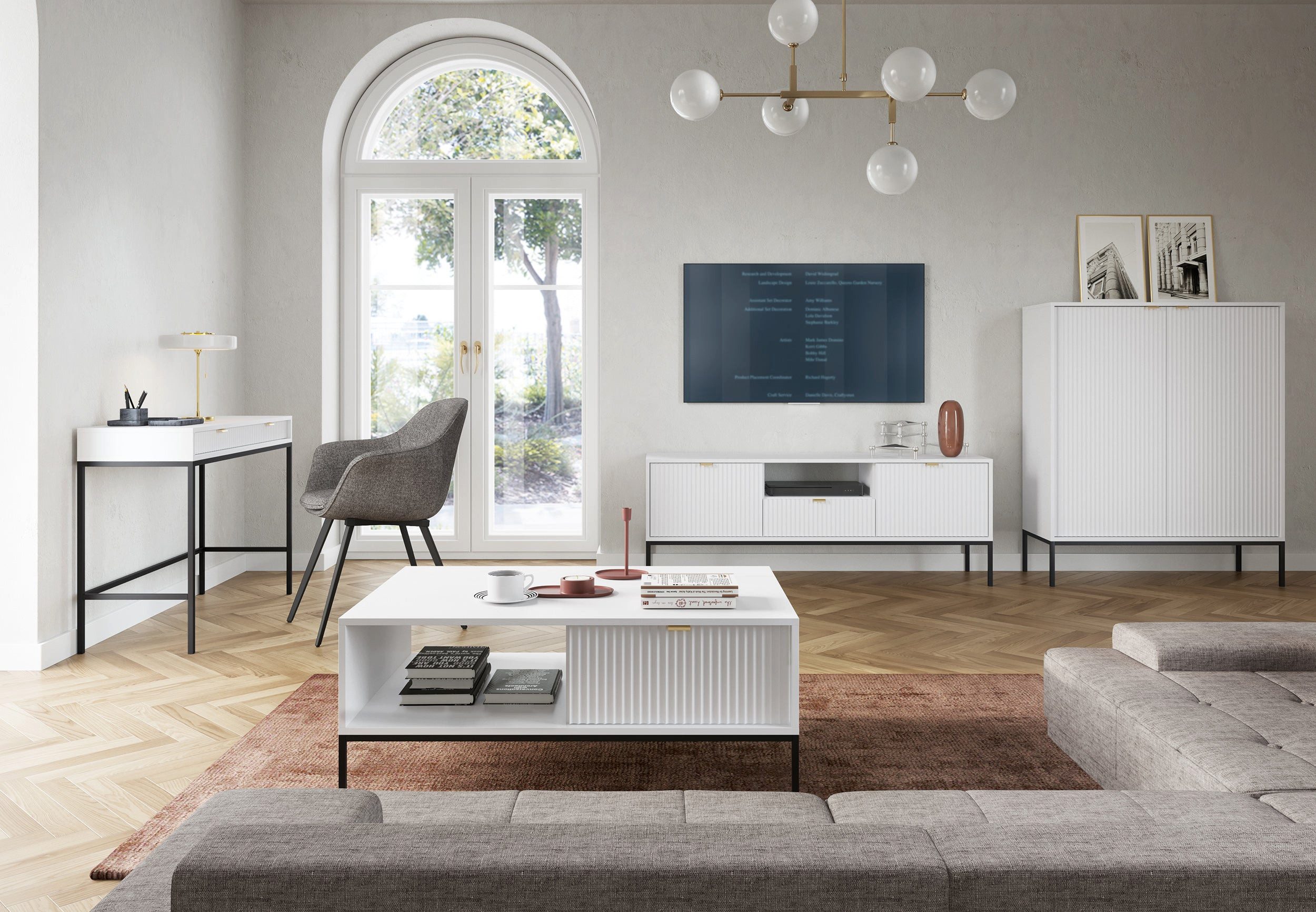 Selsey Schminktisch VELLORE, mit 2 Schubladen, schwarzem Gestell, 104 cm