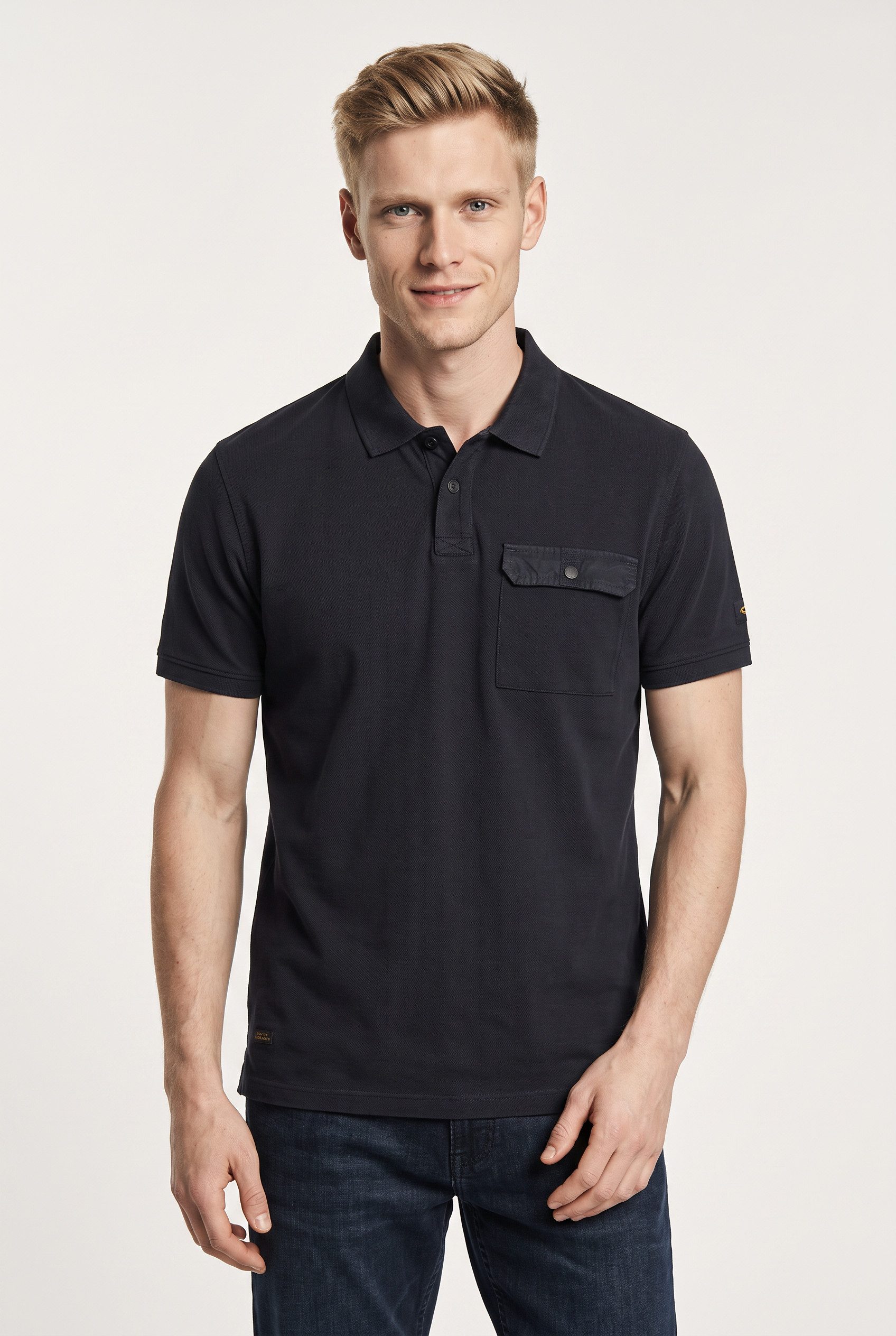 camel active Poloshirt mit Brusttasche
