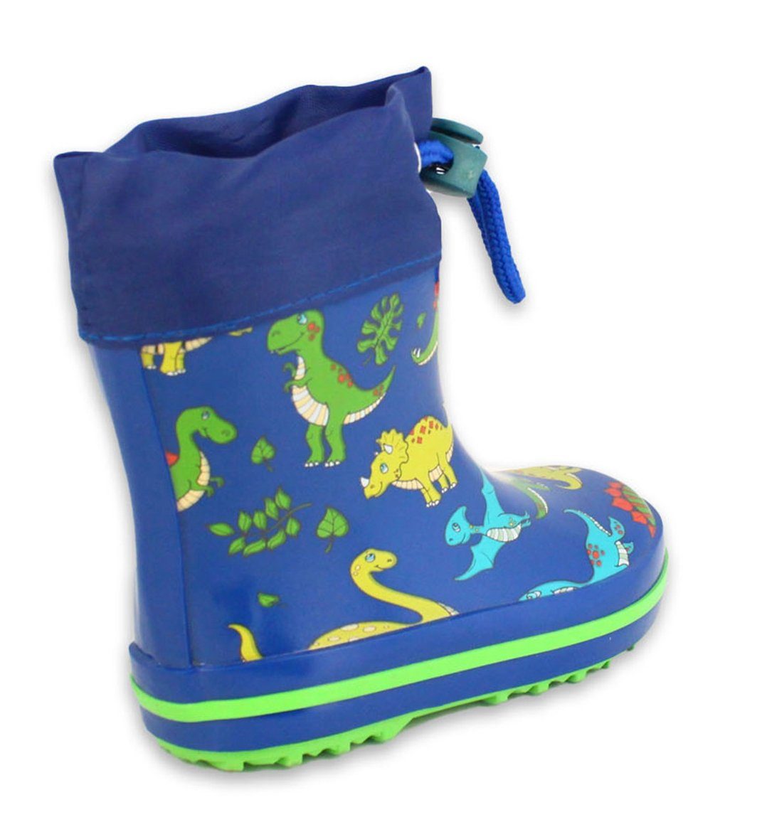 Beck Kleinkinder Gummistiefel Mini Dino Gummistiefel (wasserdicht, für, trockene Füße bei Regen- und Matschwetter) flexible Laufsohle, weicher Naturkautschuk – Bild 5 von 5