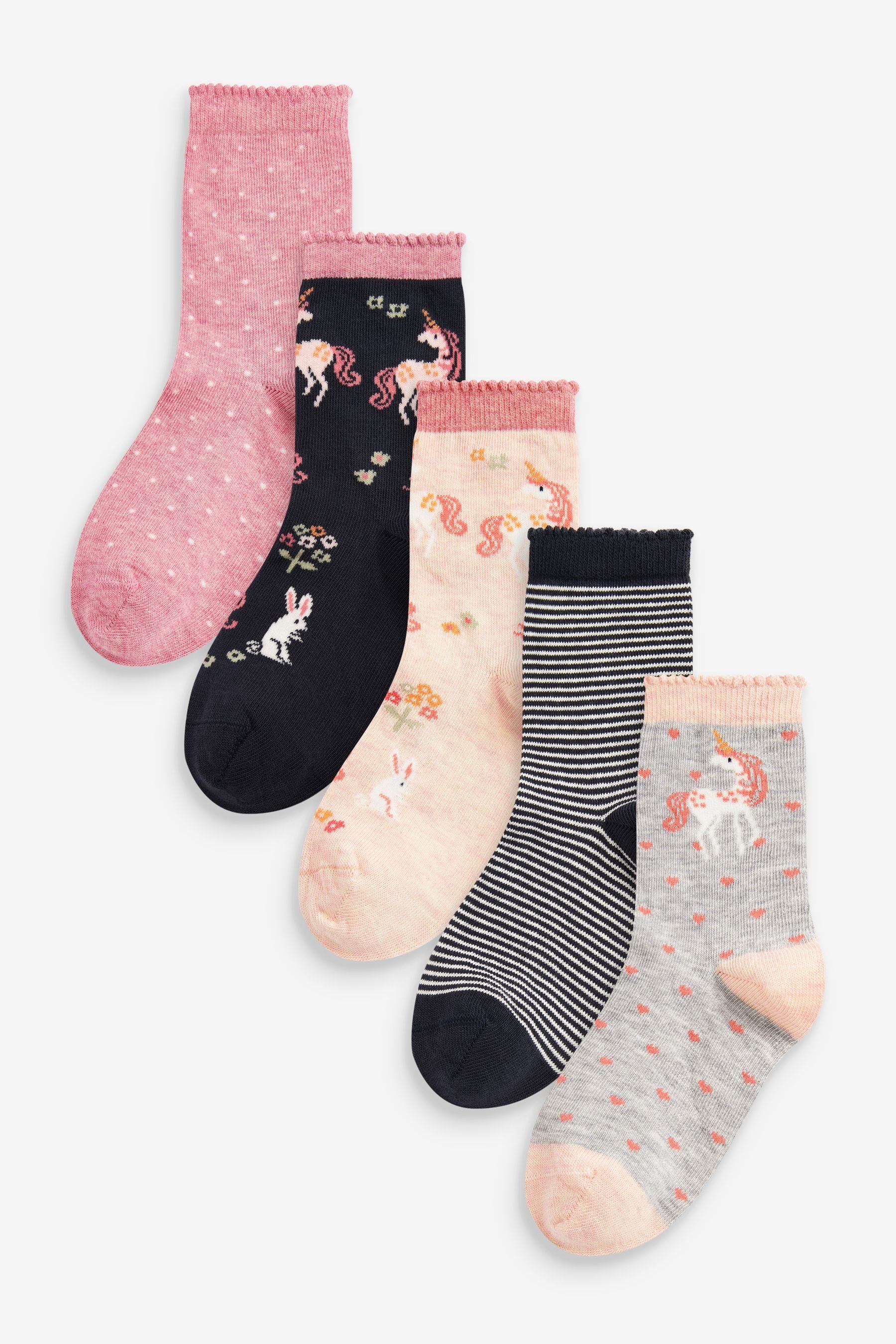 Next Kurzsocken »5 x Socken mit hohem Baumwollanteil und Einhorn« (5-Paar)  online kaufen | OTTO