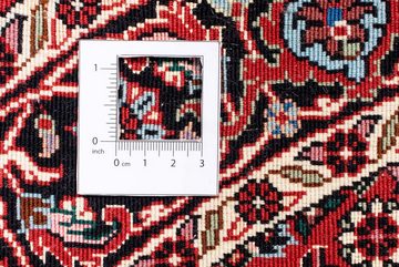 Orientteppich Perser - Bidjar rund - 105 x 105 cm - dunkelrot, morgenland, rund, Höhe: 15 mm, Wohnzimmer, Handgeknüpft, Einzelstück mit Zertifikat