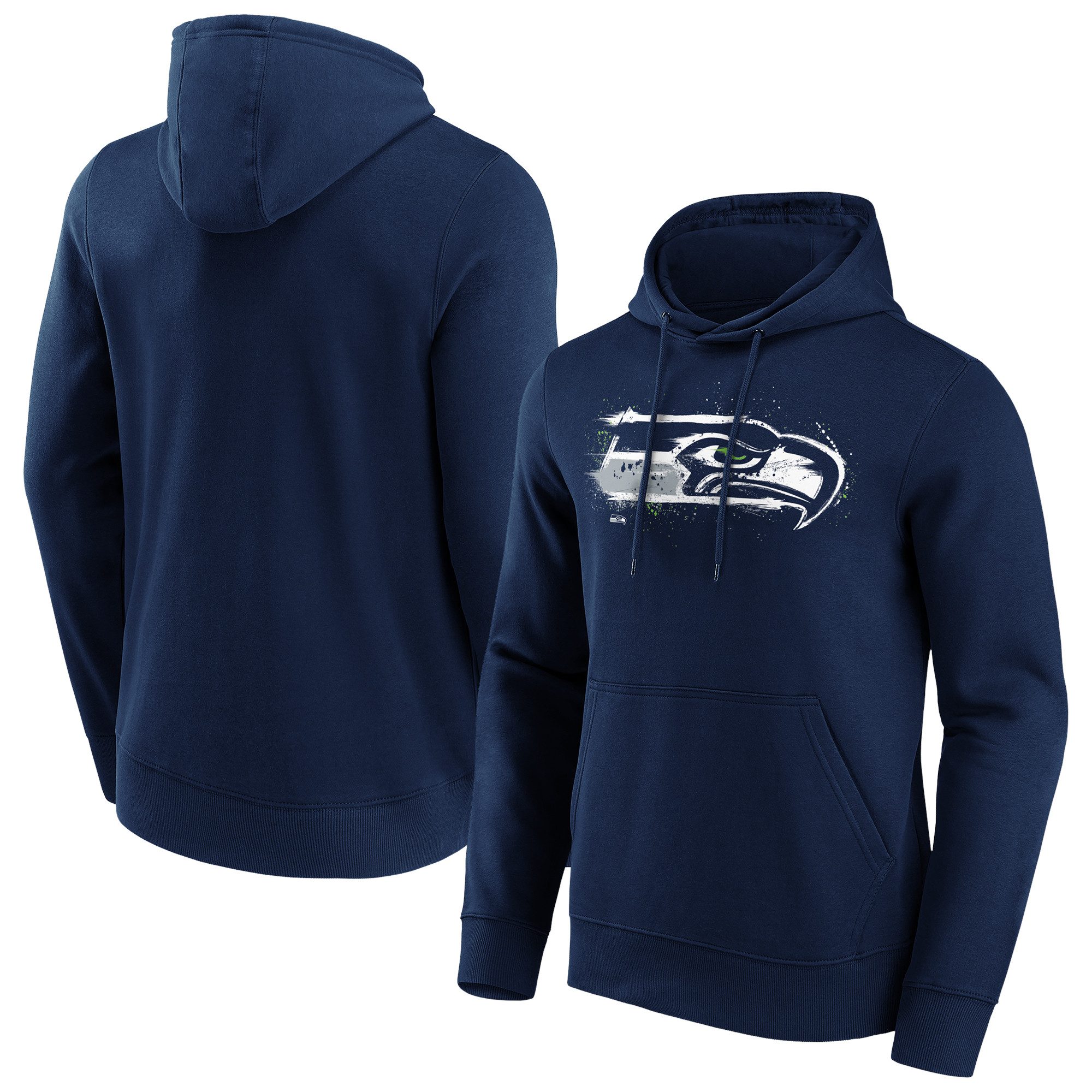 Fanatics Kapuzenpullover Fanatics Hoodie Seattle Seahawks Splatter Crest Graphic