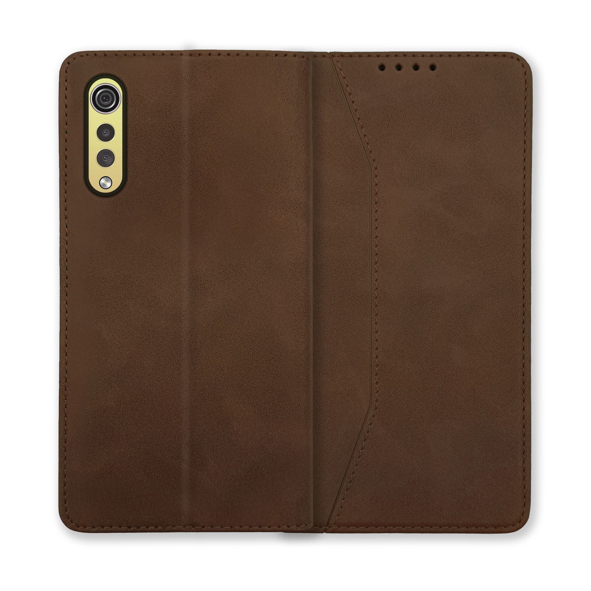 mtb more energy Smartphone-Hülle Premium für LG Velvet (LM-G900EM, 6.8), Braun