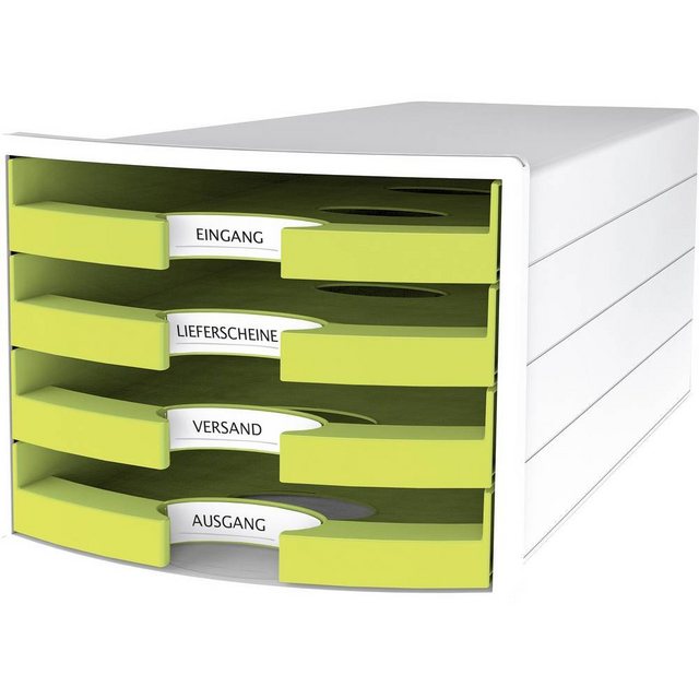 HAN Schubladenbox “SCHUBL.BOX A4 WS/LEMON”