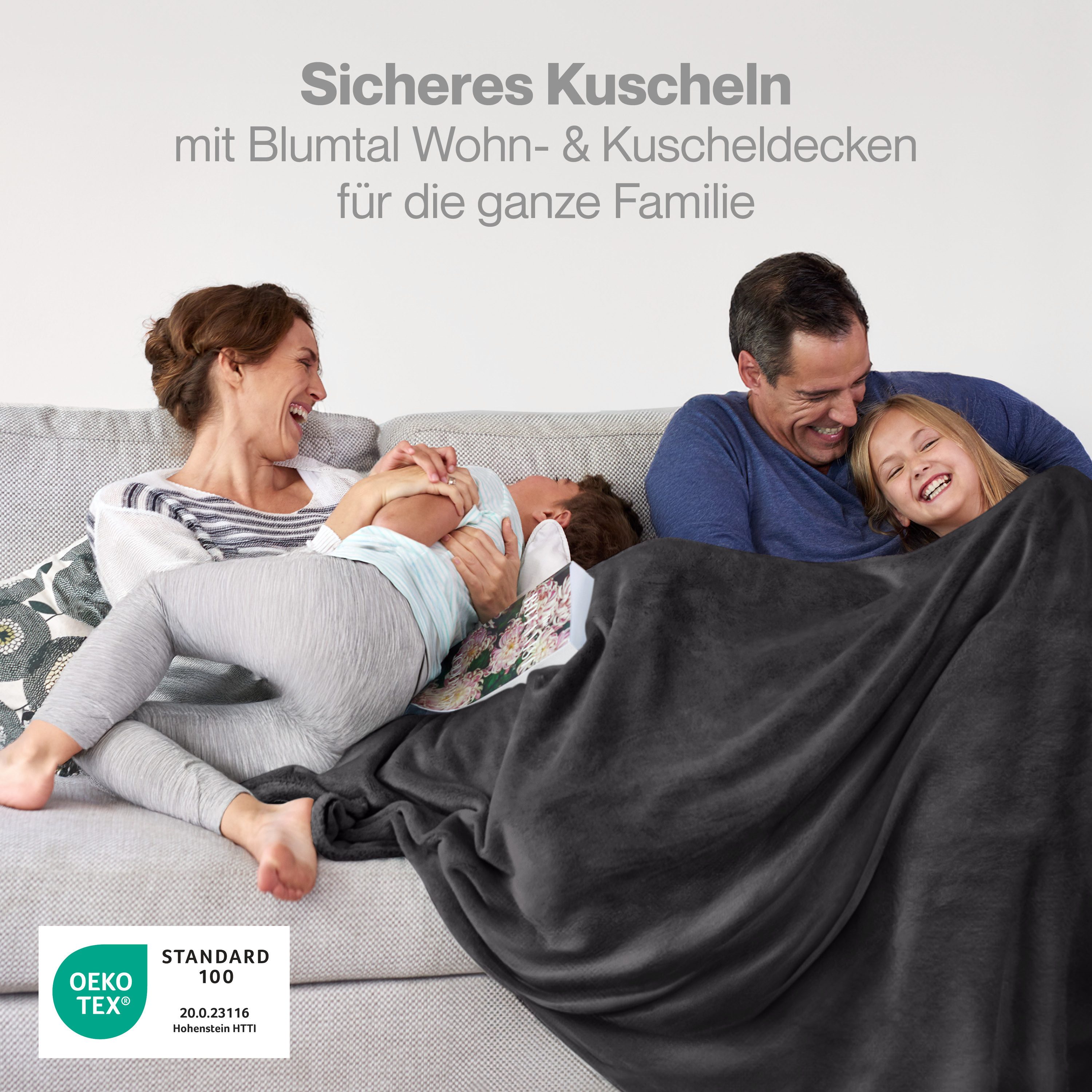 Wohndecke Kuschelige Fleecedecke, Oeko-Tex zertifizierte Decke, günstig online kaufen