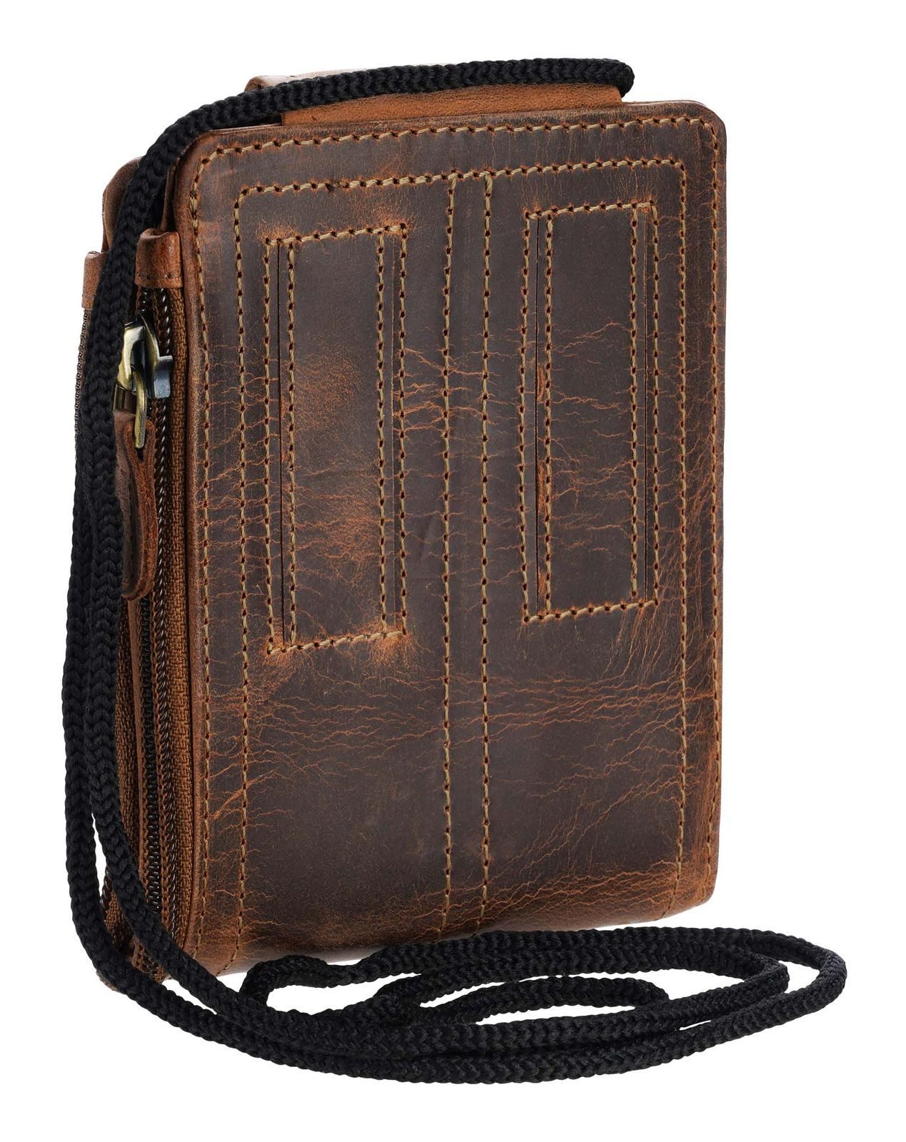 Greenburry Brustbeutel Chest Pouch, aus echtem Rindsleder