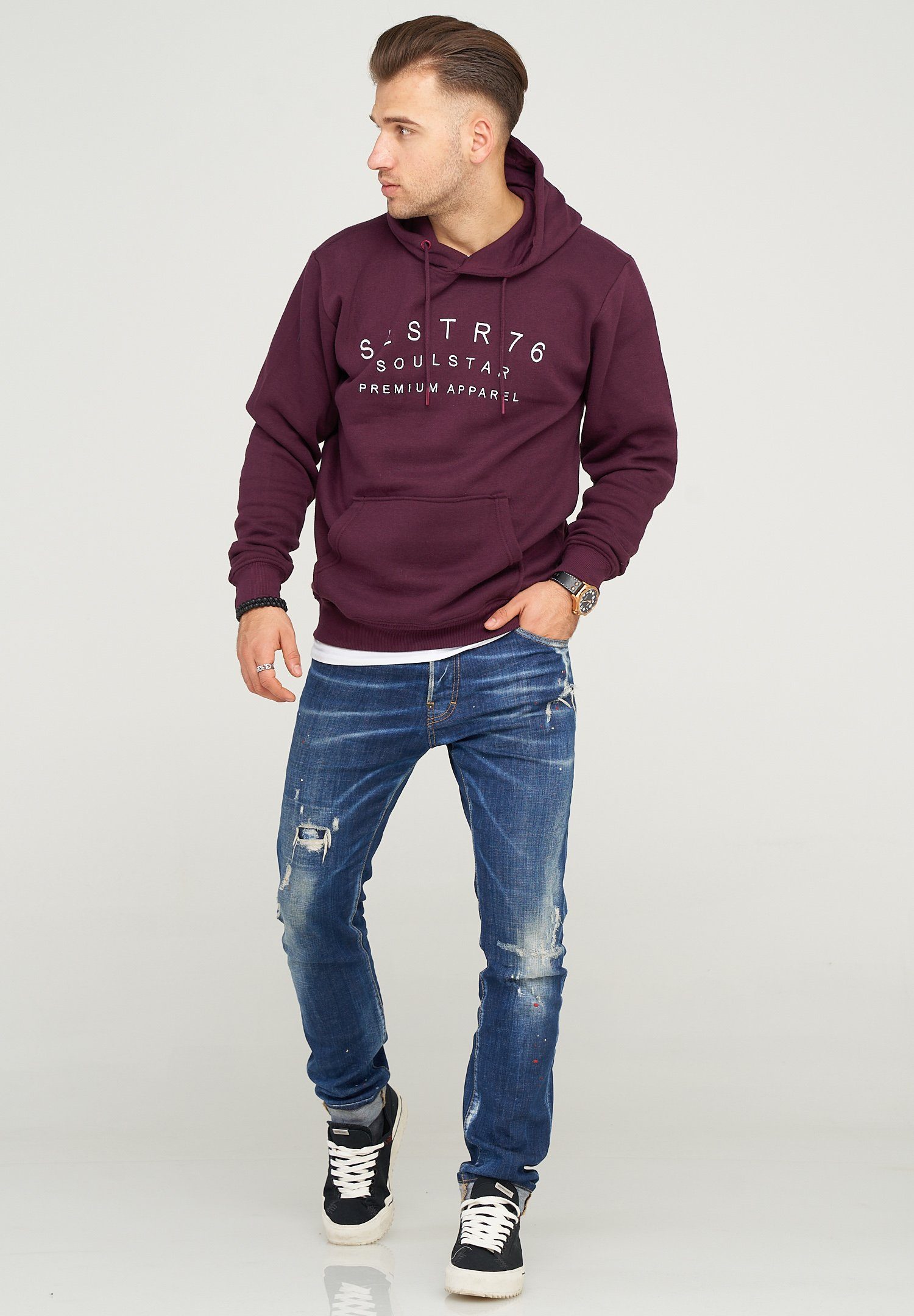 SOULSTAR Kapuzensweatshirt NIZZA im schlichten Basic-Look günstig online kaufen