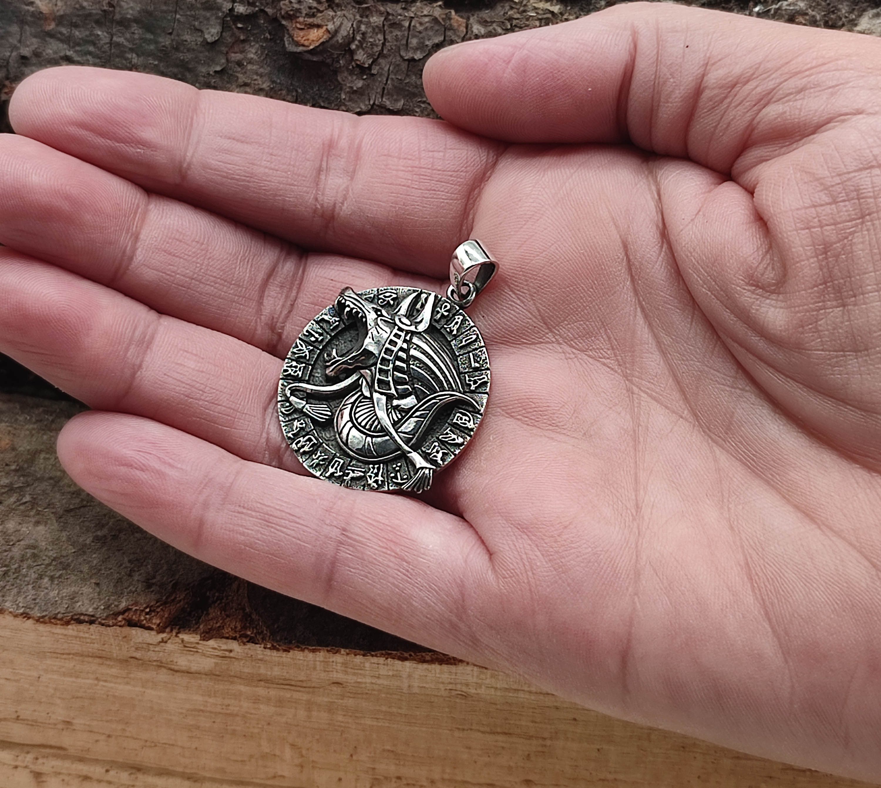 Kiss of Leather Kettenanhänger ANHÄNGER 468 ANUBIS - SILBER günstig online kaufen