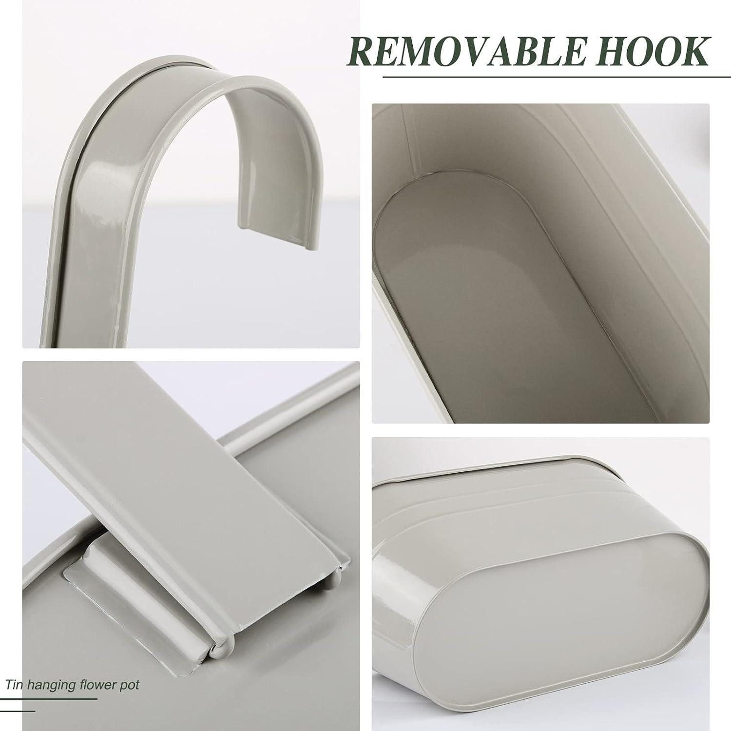 LuxusKollektion Blumentopf Blumentopf Hängend Bunte 4er Set Abnehmbaren Haken Balkon Garten