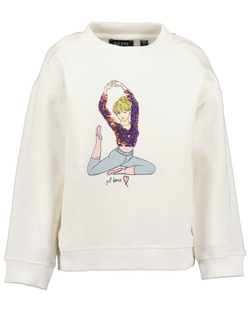 Blue Seven Sweatshirt Blue Seven Mädchen Sweatshirt Pullover Just Dance
