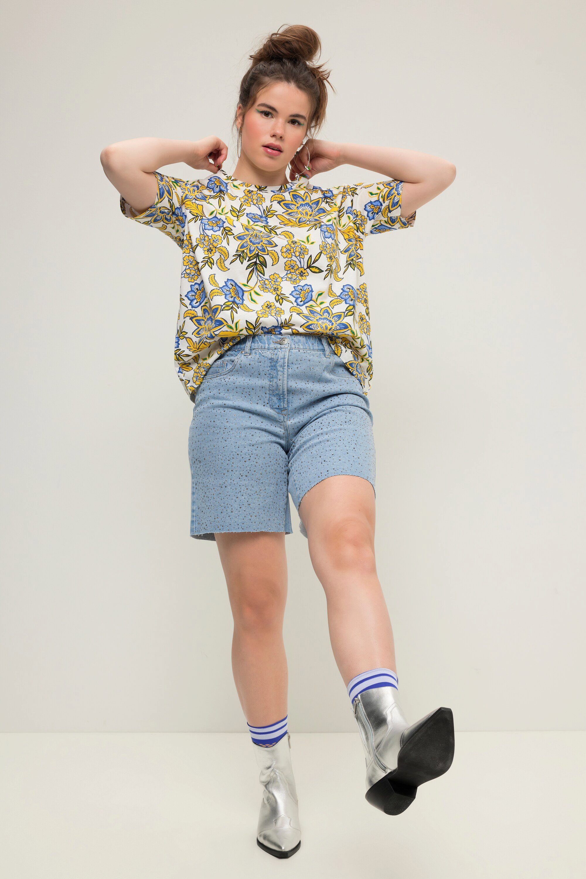 Studio Untold Regular-fit-Jeans Jeans-Shorts Wide Legs günstig online kaufen