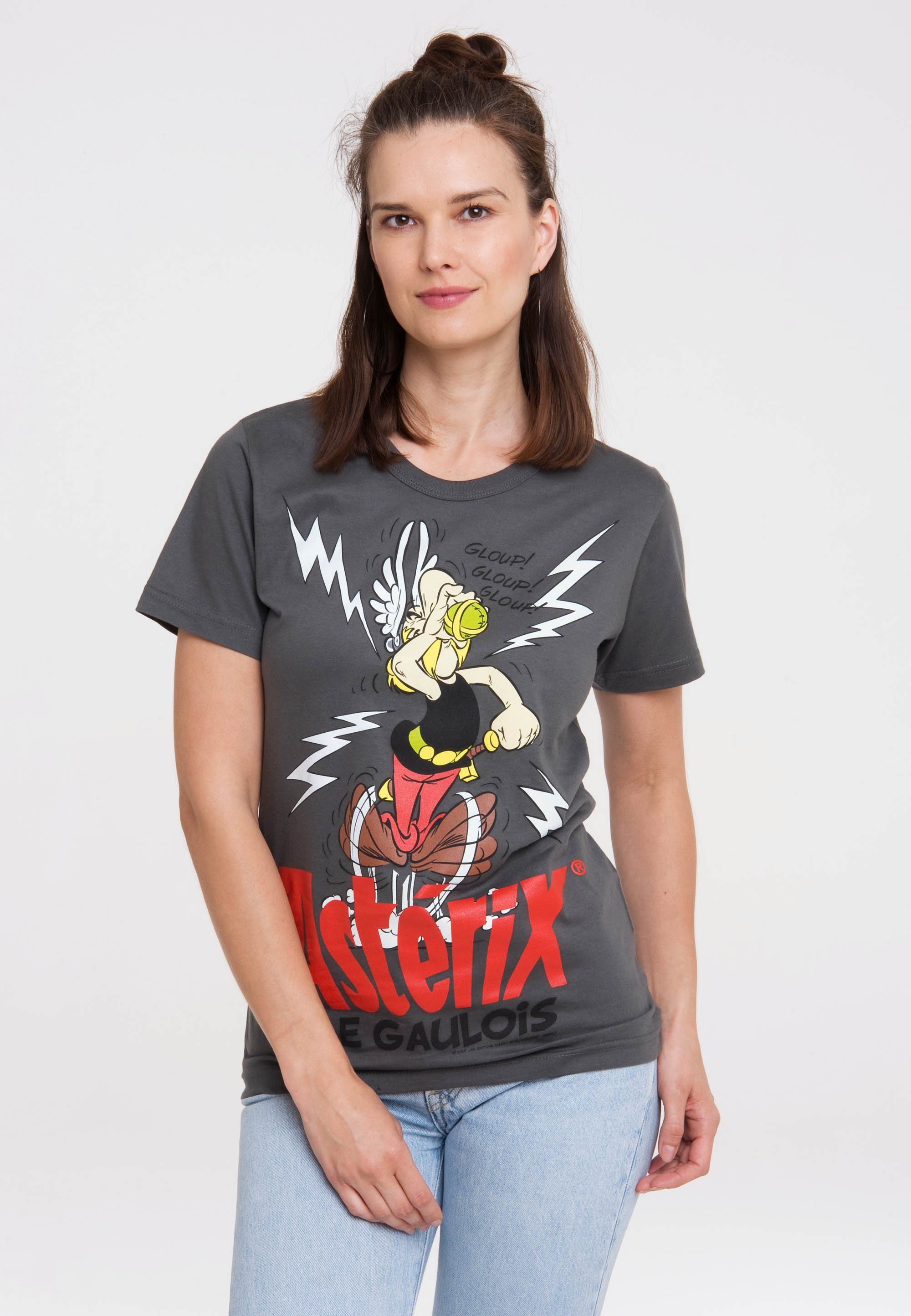 LOGOSHIRT T-Shirt Asterix der Gallier - Asterix mit lizenziertem Print