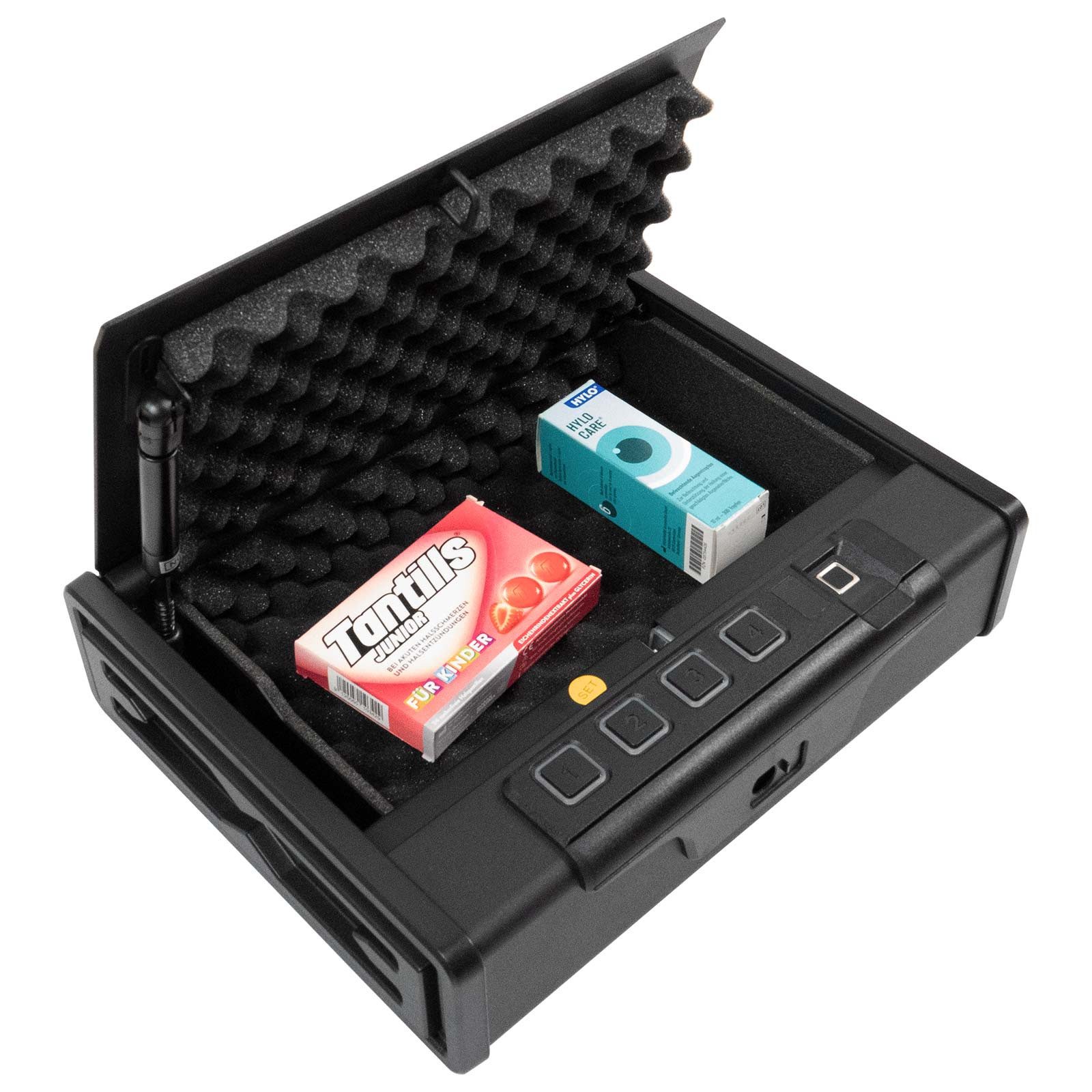 Profirst Aufbewahrungsbox Pistolenkassette Schutzbox Patrol Fingerprintschl günstig online kaufen