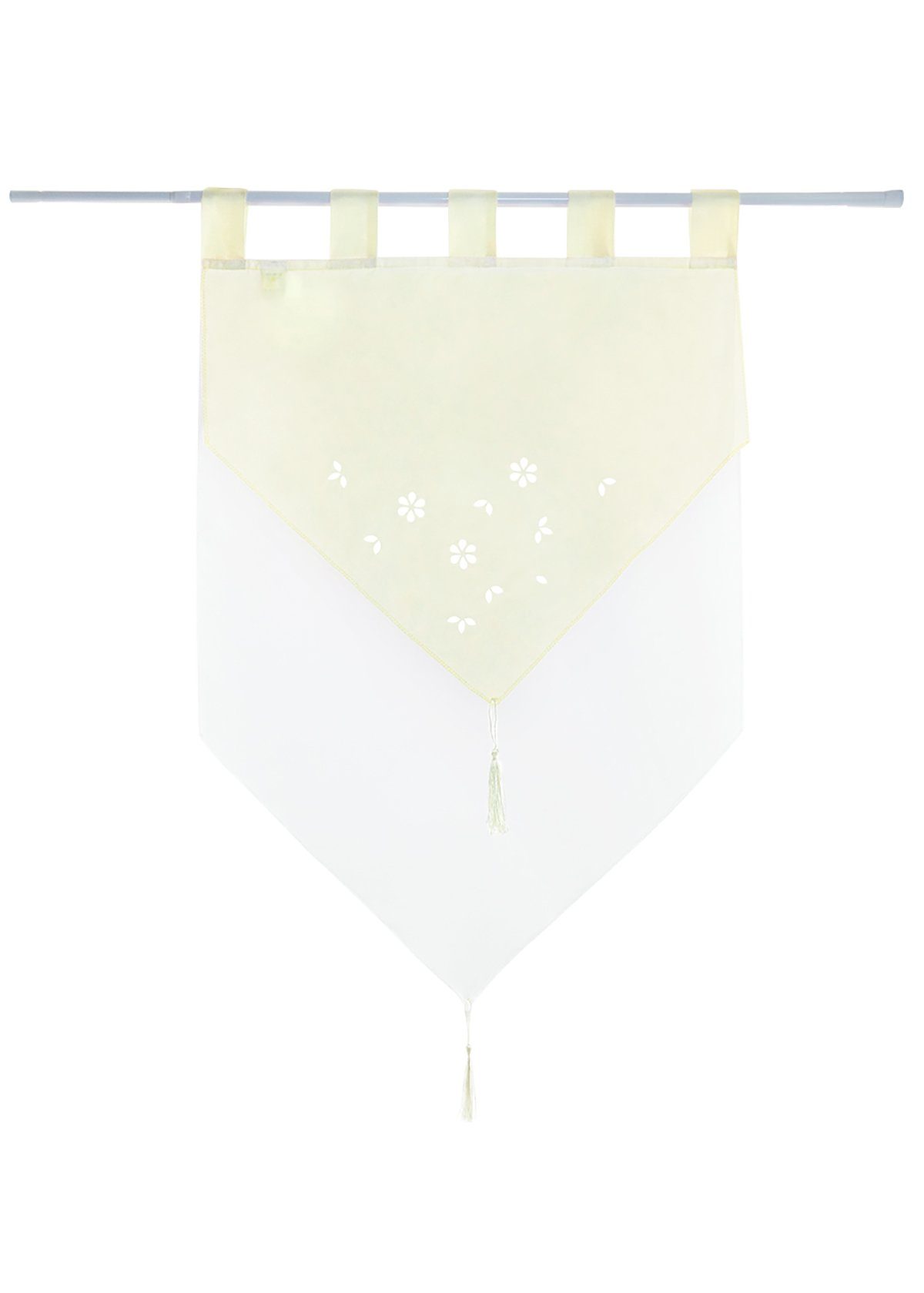 Gardinenbox Scheibengardine (1 St), Schlaufen, transparent, Voile, Zweilagi günstig online kaufen