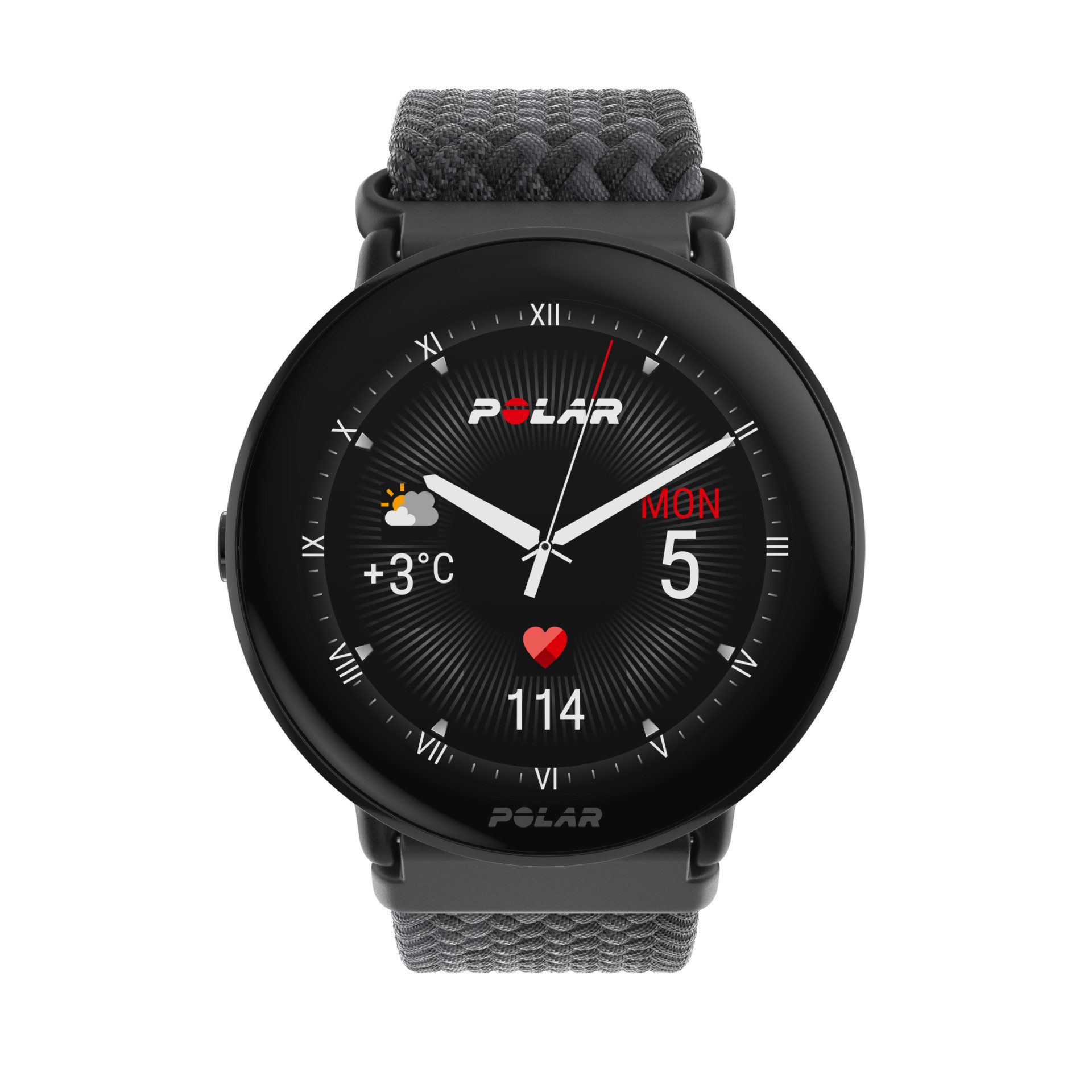 Polar IGNITE 3 BRAIDED YARN Smartwatch (3,3 cm/1,28 Zoll, Proprietär)