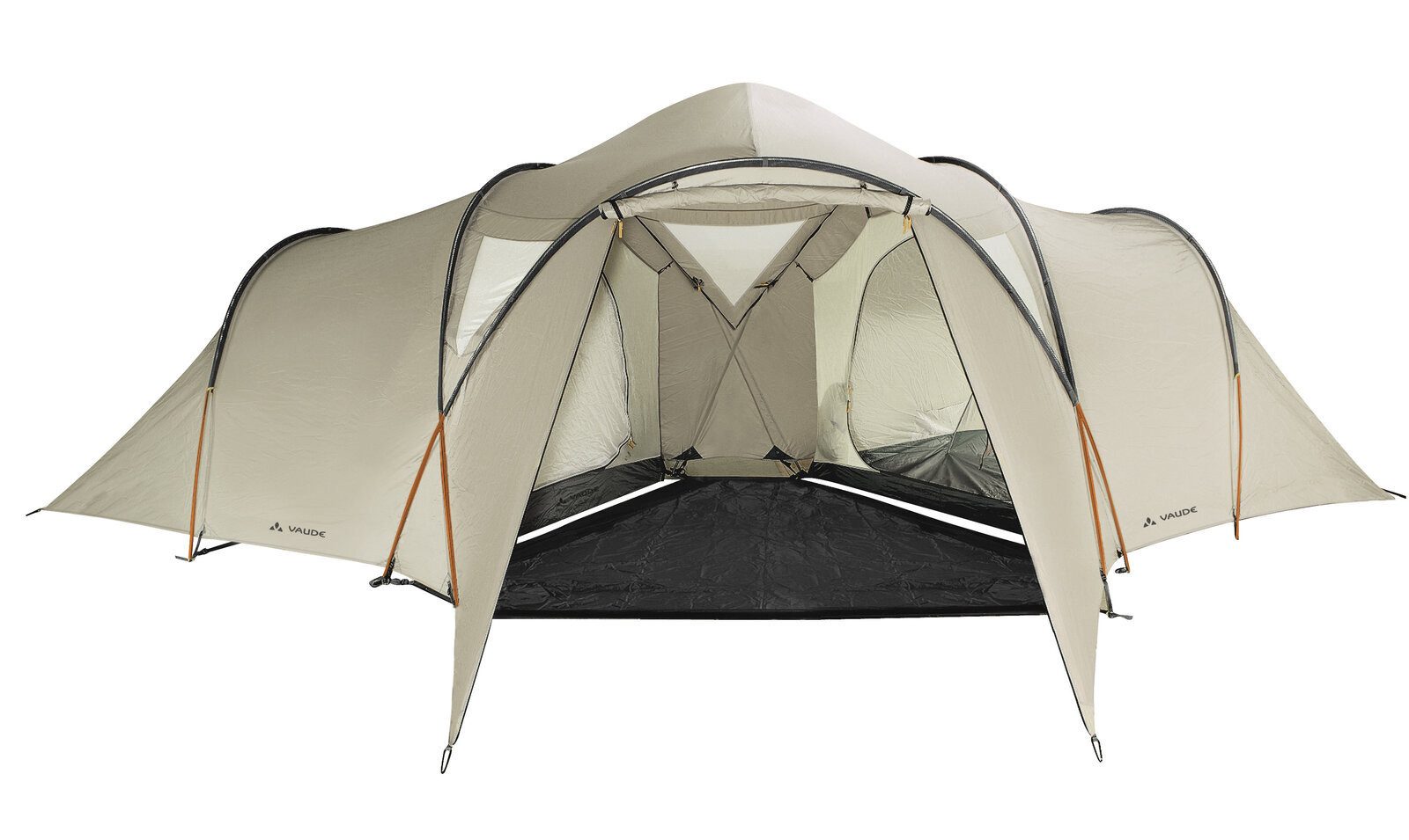 VAUDE Gruppenzelt Badawi Long 6P, Personen: 6 (Set, 1 tlg., mit Transporttasche)