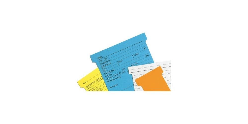 T-Karte gelb Altpapier St./Pack. % 100 (B Pinnwand H) FRANKEN 48 84 mm 170g/m² 100 x x