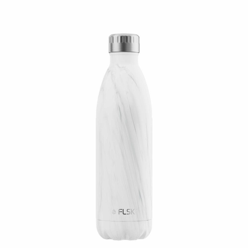 Trinkflasche White 750 FLSK Marble ml