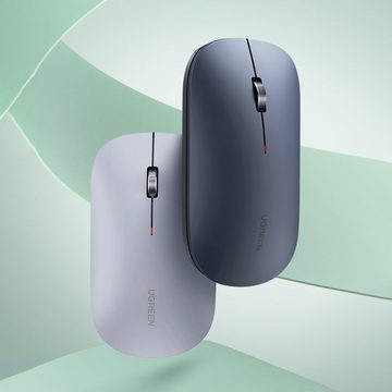 UGREEN PC Maus Wireless Quiet mit max. 4000 DPI, 2,4 GHz Verbindung, USB-Maus Maus