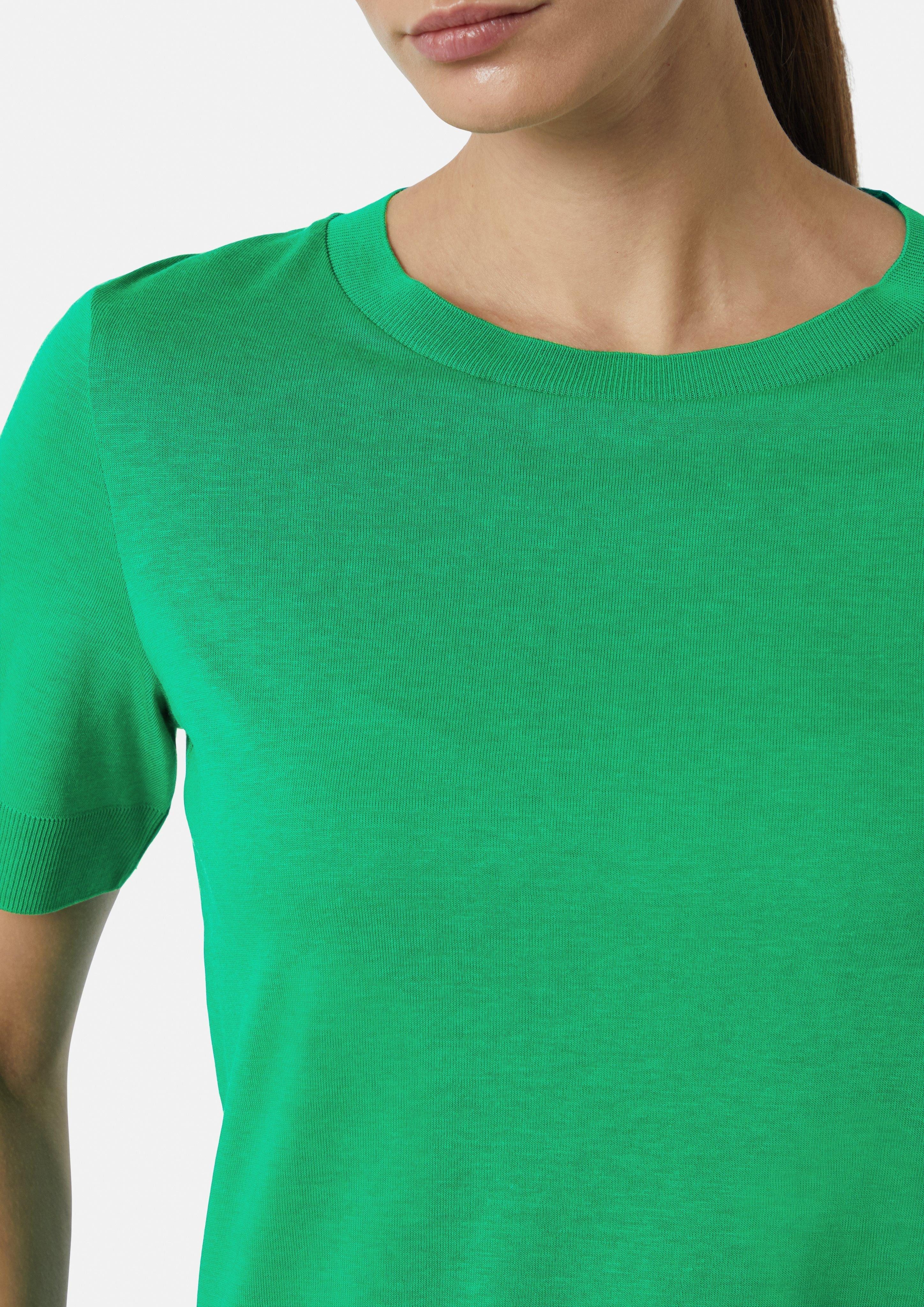 Comma Kurzarmshirt Strickjersey-Shirt im Slim Fit günstig online kaufen