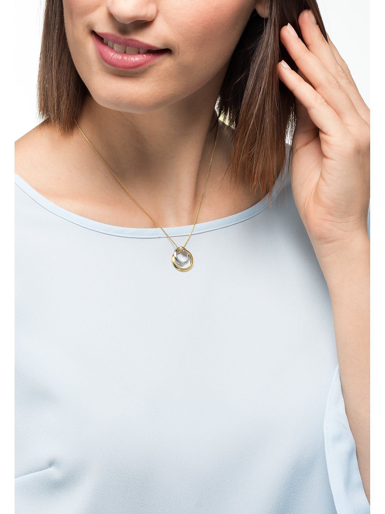 CHRIST Goldkette CHRIST Damen-Kette rot...