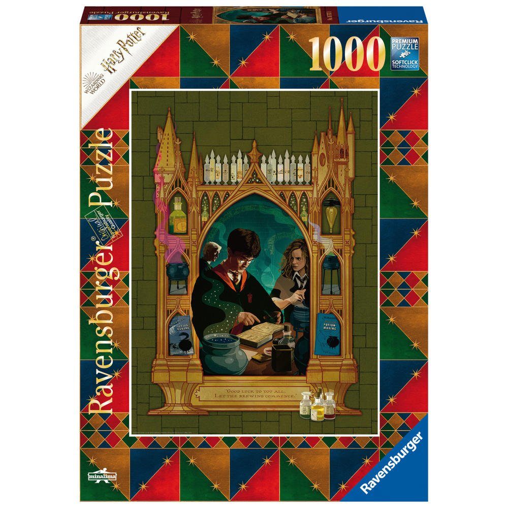 Ravensburger Puzzle 1000 Teile, Halbblutprinz Potter und Puzzleteile der Harry