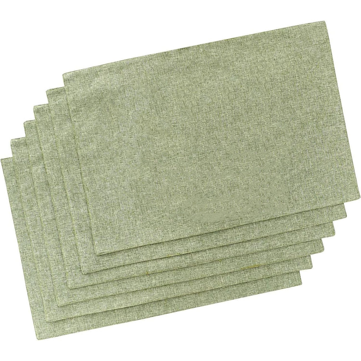 OKWISH Platzset 6er Tischset Platz-Matten Platzdeckchen Tischsets Platzsets 43x30 cm, (Hitzebeständig und Schmutzabweisend, 6-St., Tischmatte Esstisch Підставки Rutschfest Abwaschbar), für Hause Küche Speisetisch Restaurant Zuhause und Hotel