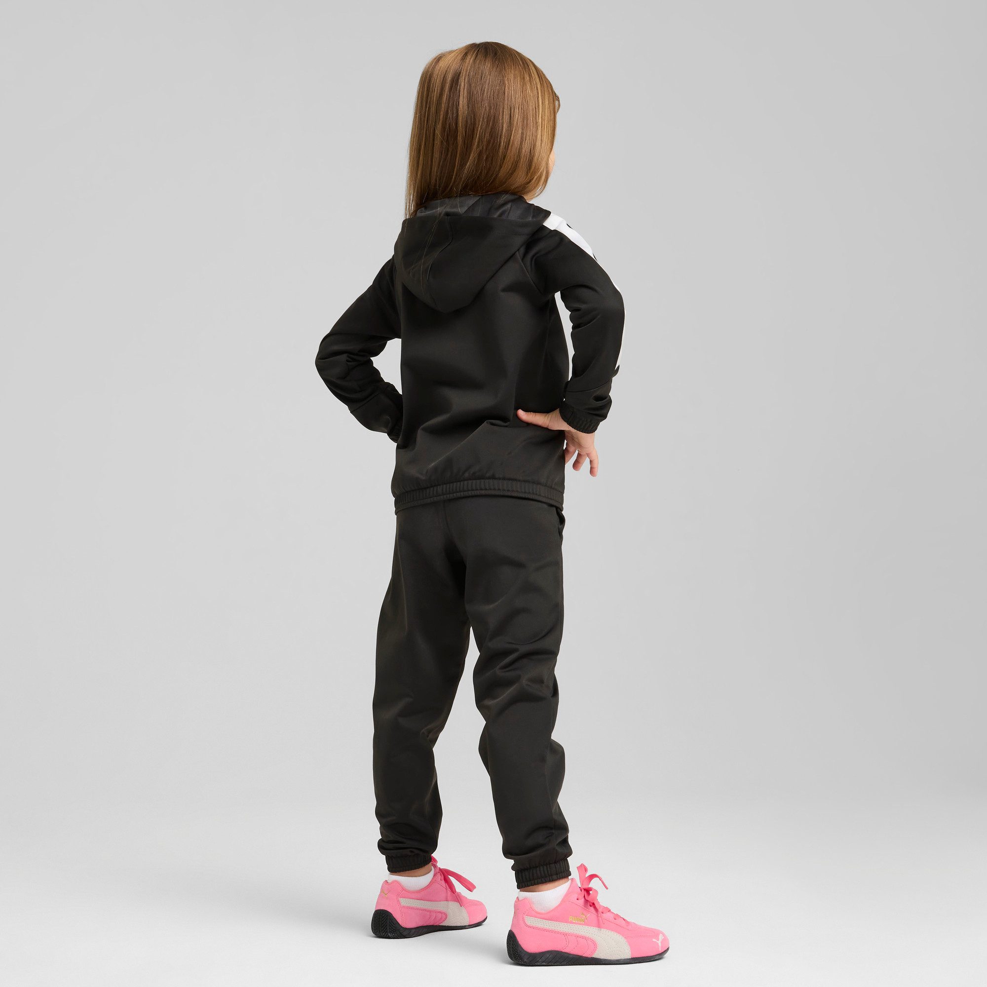 PUMA Trainingsanzug ESS NO.1 LOGO POLY SUIT PS (2-tlg), zweiteiliges Set, Regular Fit, mit verstellbarem Kordelzug
