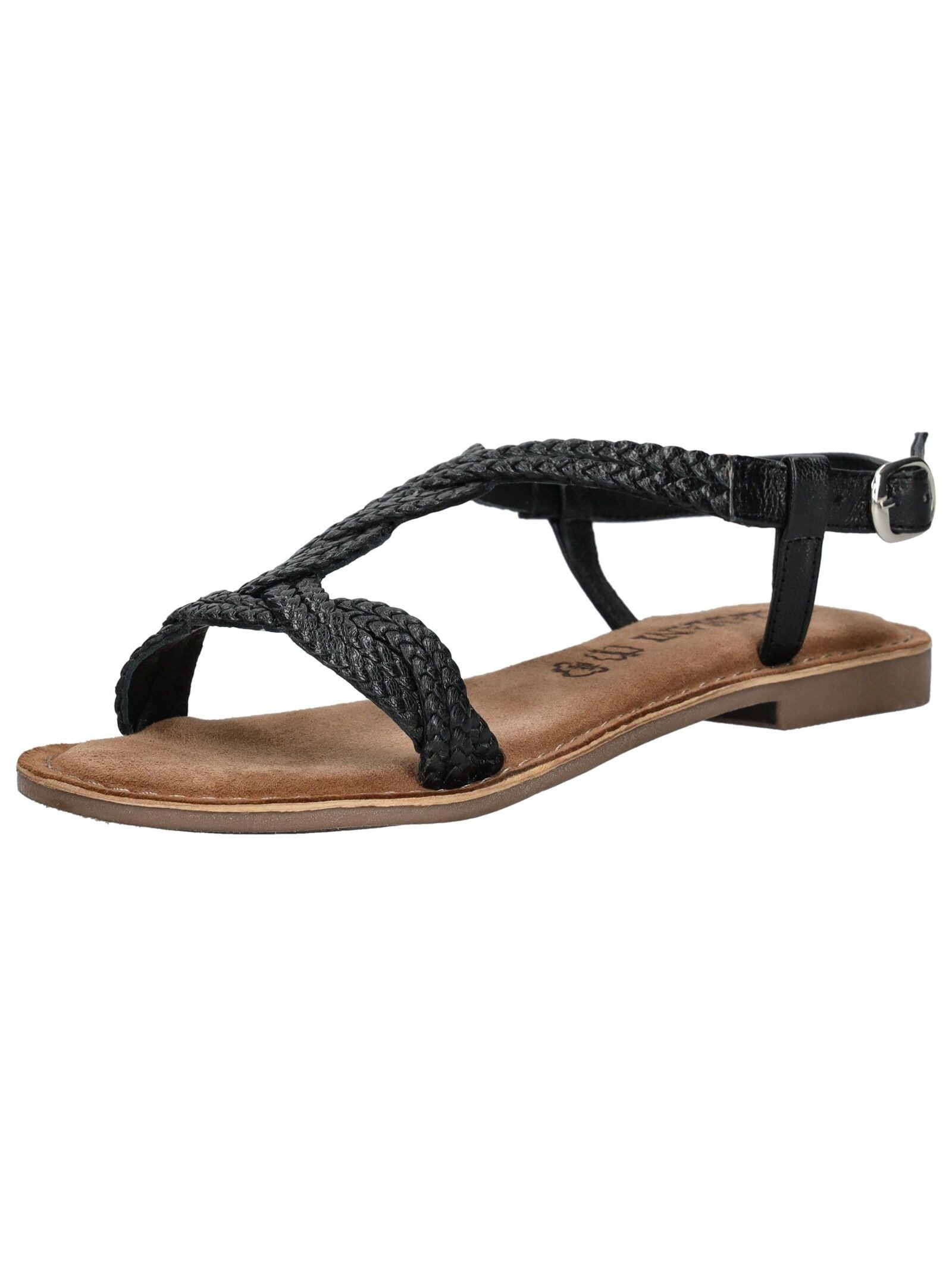 Lazamani Lazamani Sandalen Leder Riemchensandale