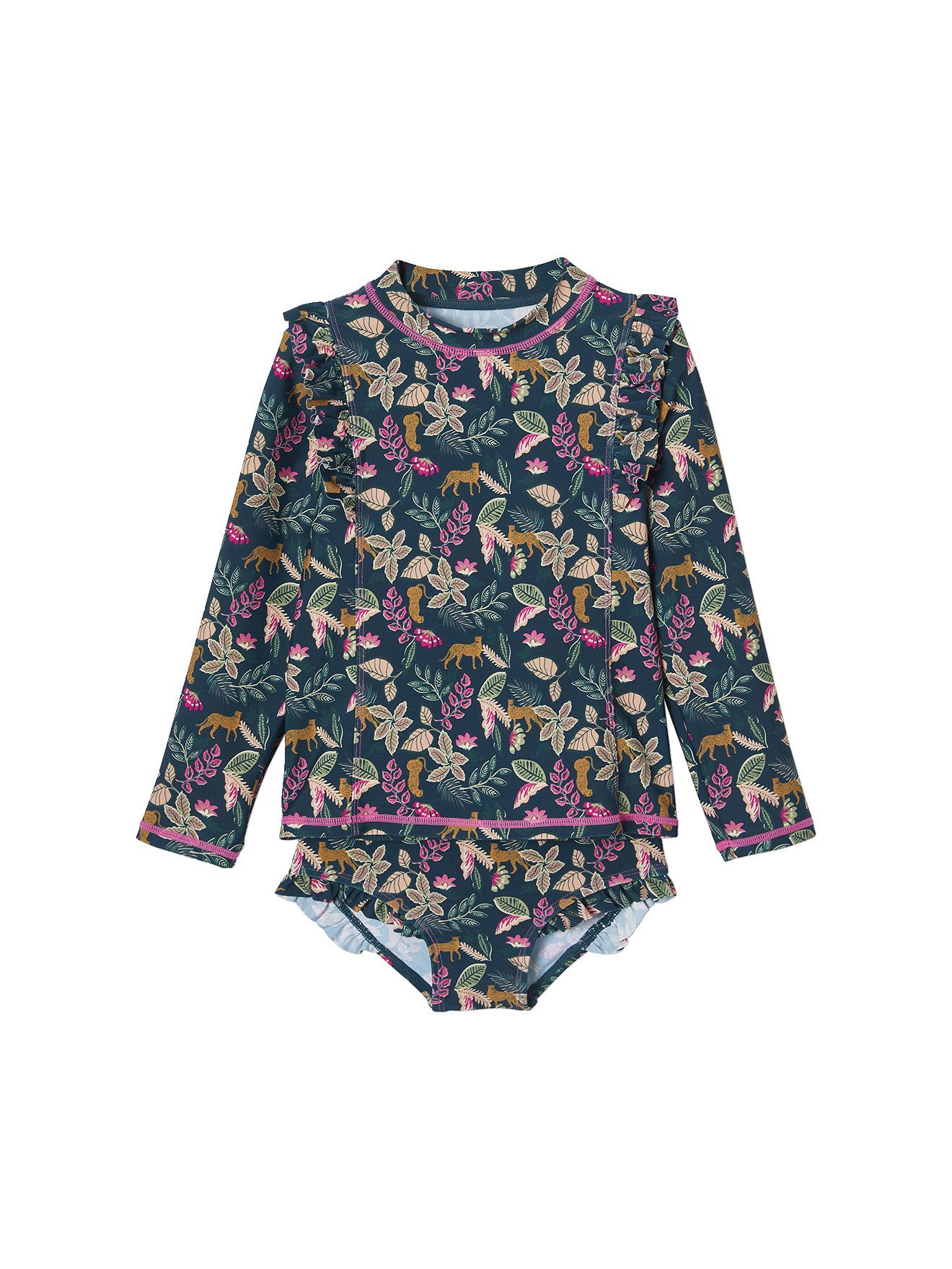 Badeanzug Mädchen Bade-Set: Shirt mit UV-Schutz & Badehose