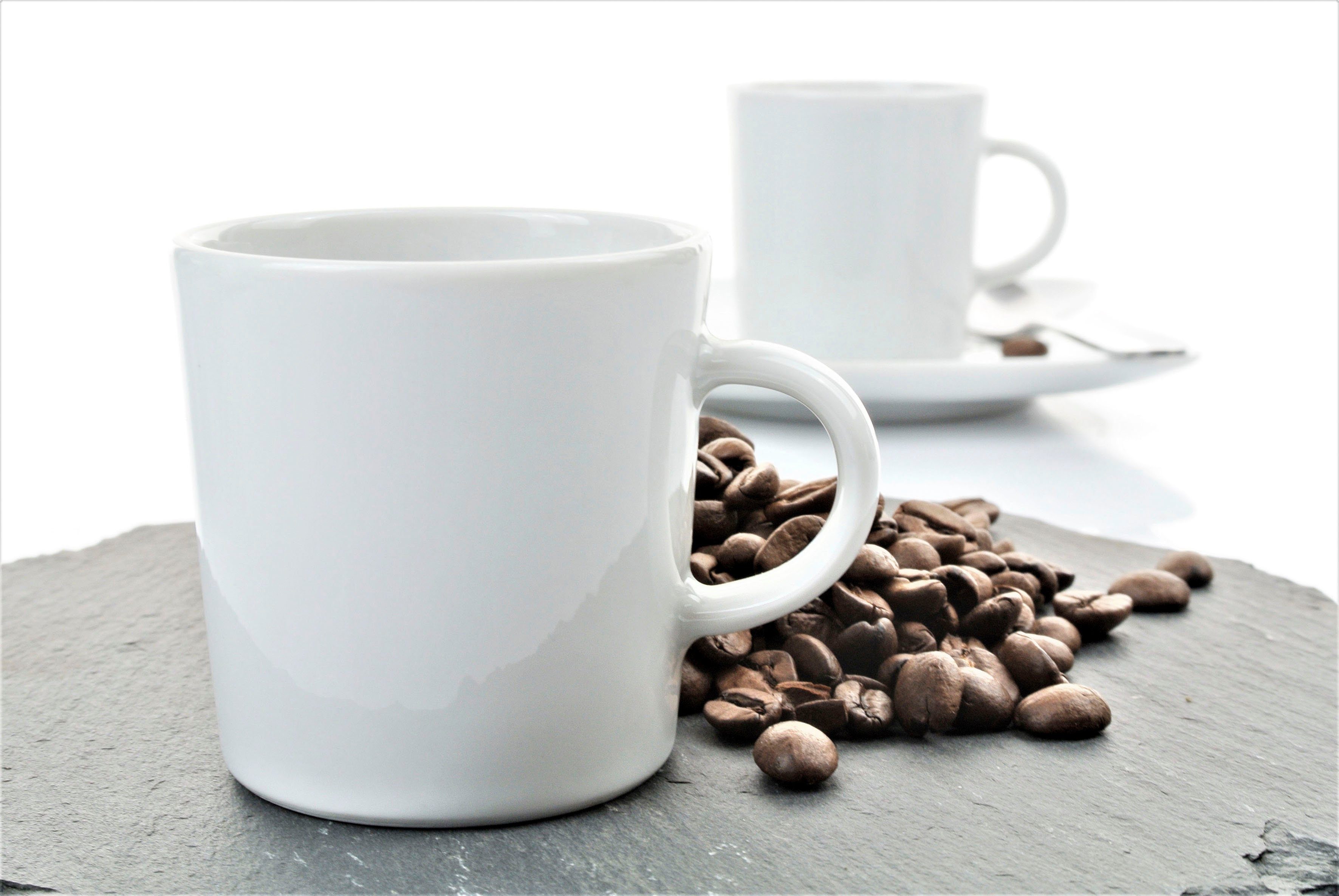 Retsch Arzberg Espressotasse SANDY, 12-tlg., Porzellan, Klassisches Espressotassen Set - Made in Germany