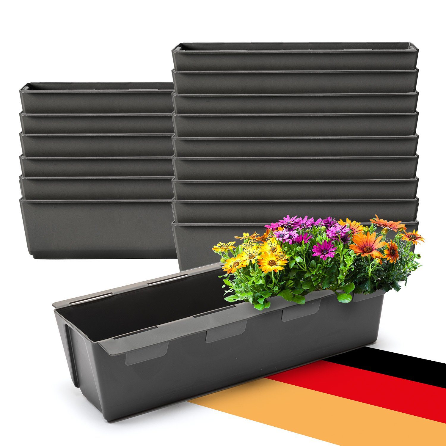 BigDean Blumenkasten Paletten-Einsatz zum Einhängen 37cm günstig online kaufen