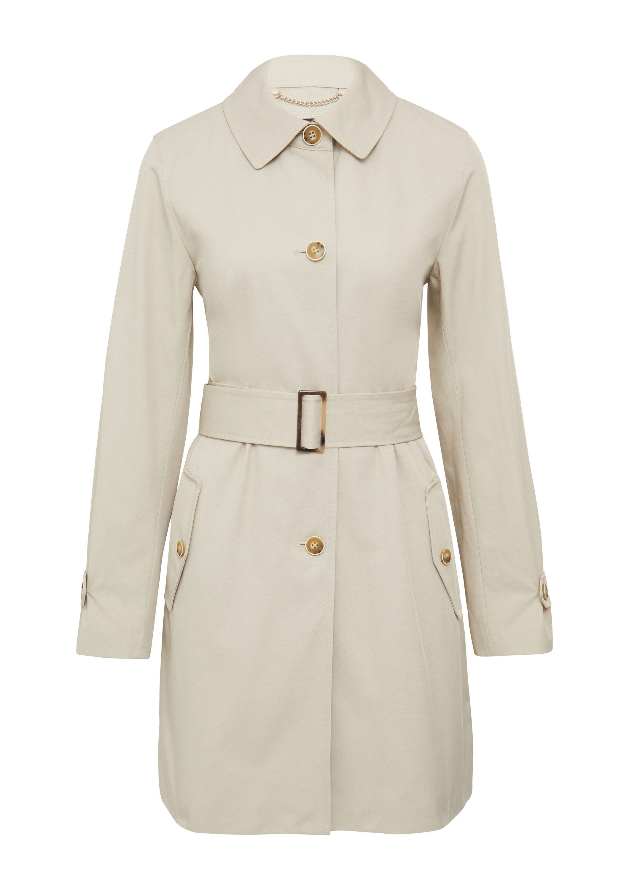 s.Oliver Trenchcoat Outdoor-Mantel Leicht gefütterter Mantel im Trench-Stil günstig online kaufen