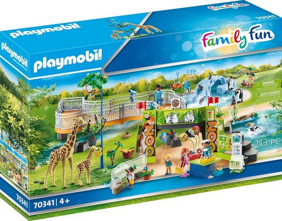 Playmobil® Konstruktions-Spielset »Mein großer Erlebnis-Zoo (70341), Family Fun«, (213 St), Made in Germany