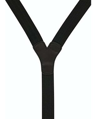 LLOYD Men’s Belts Hosenträger LLOYD-Hosenträger 25 mm uni Lederrückenteil Clips 05-Black