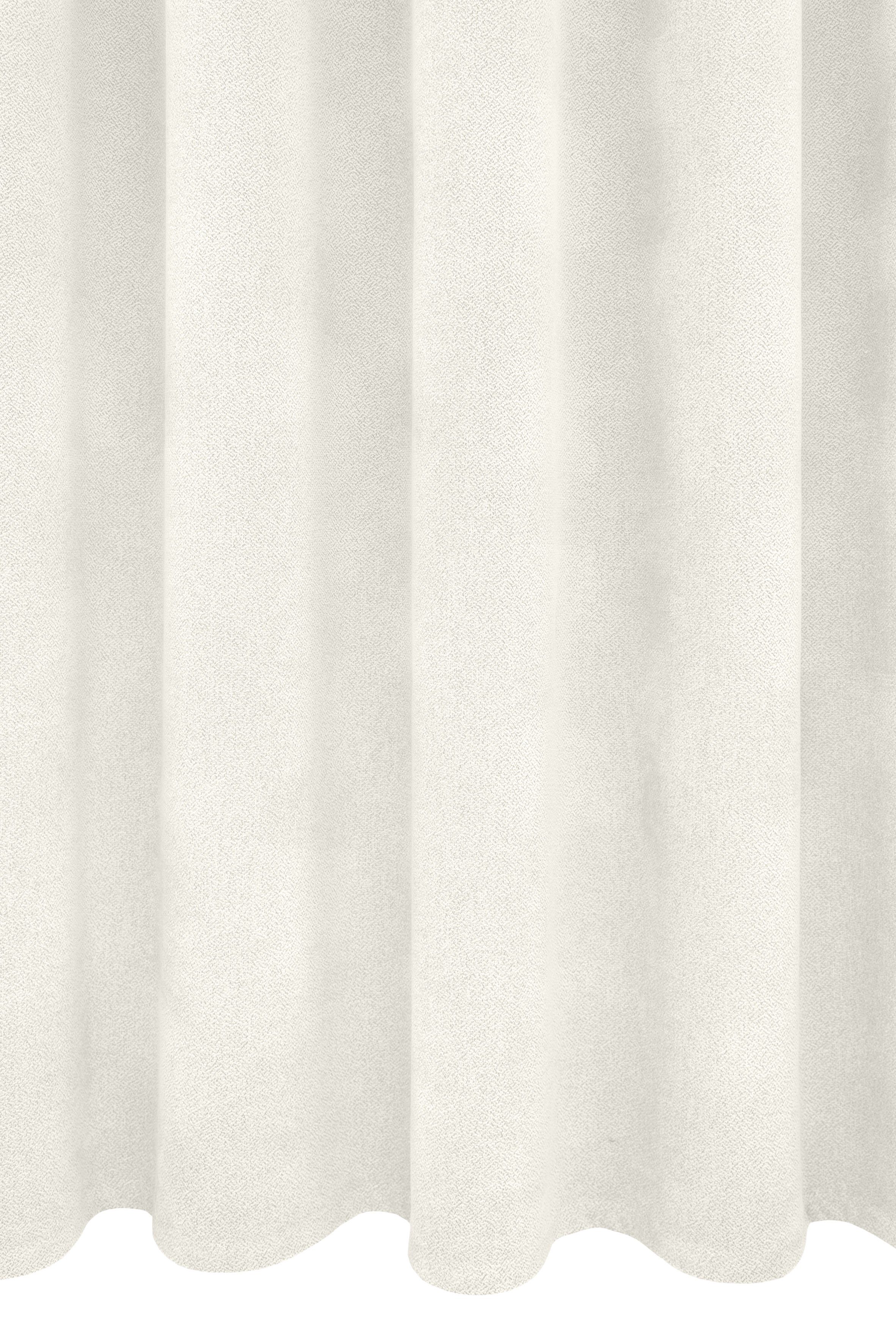 Vorhang Alea, VHG, (1 Polyester, 415 wollweiß St), Breite Kälteschutz, g/²m einfarbig, Wärmeschutz, 145cm, Ösen Energie verdunkelnd, sparend