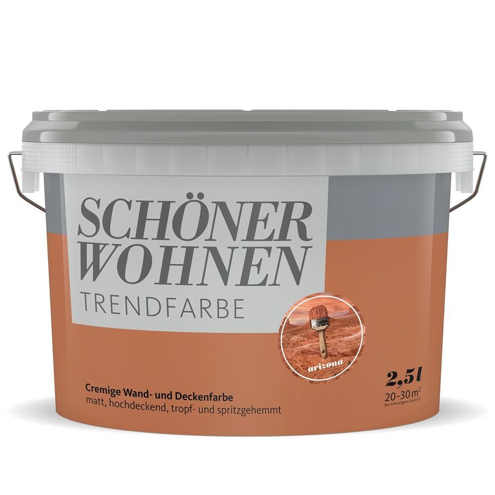 SCHÖNER WOHNEN FARBE Wandfarbe SW Trend Wandfarbe matt 2,5L Arizona 1558