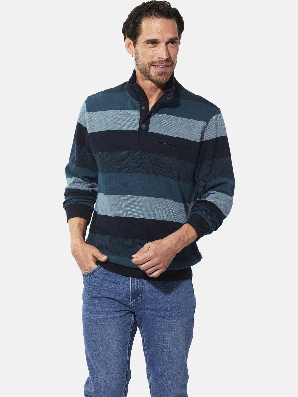 Babista Sweatshirt FLAGIORESTI mit raffinierten Blockstreifen