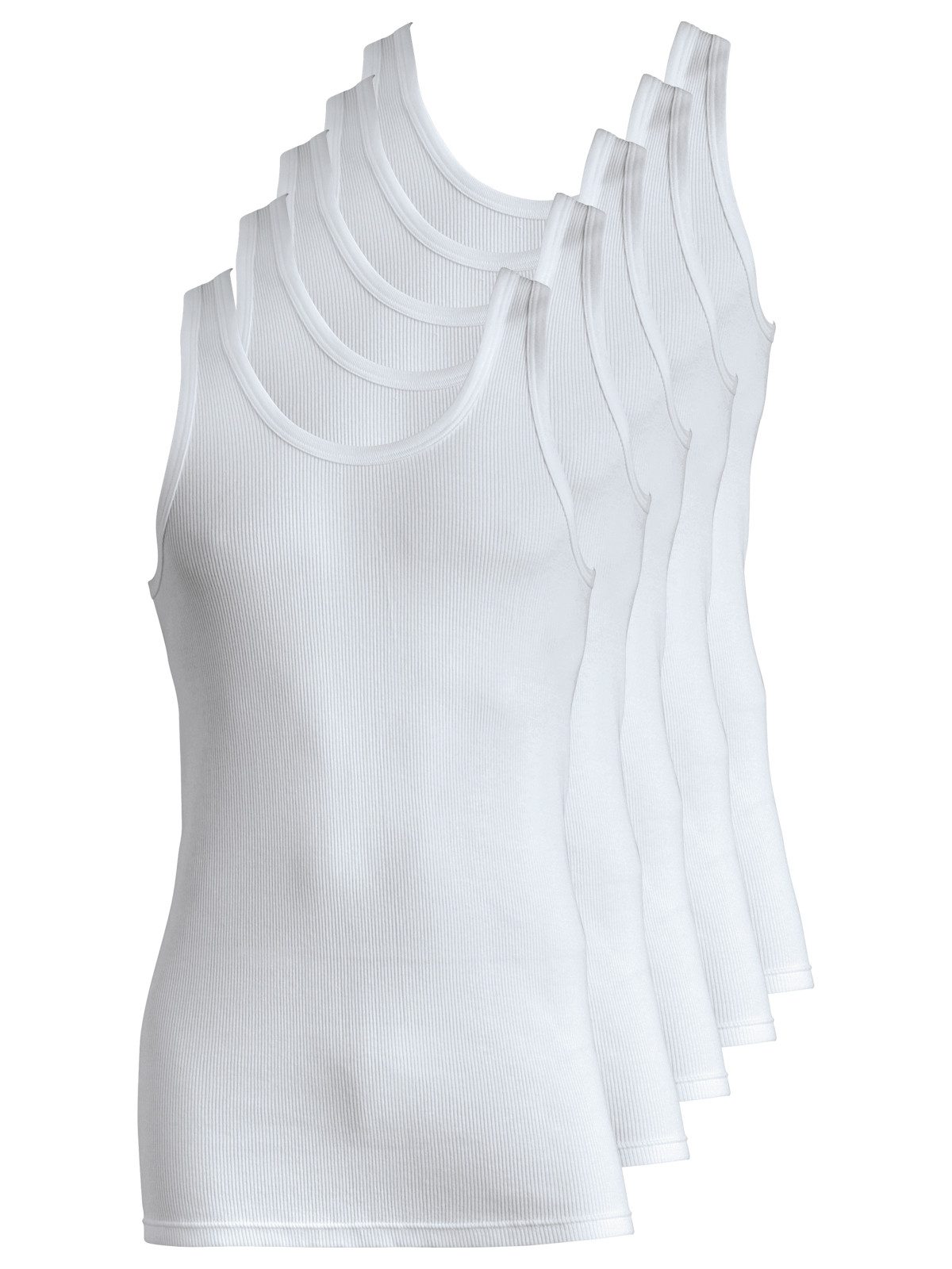 Schöller Achselhemd 5er Pack Herren Unterhemd Baumwolle (Packung, 5-St) -