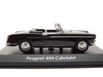 Maxichamps Modellauto Peugeot 404 Cabrio 1962 schwarz Modellauto 1:43 Maxichamps, Maßstab 1:43