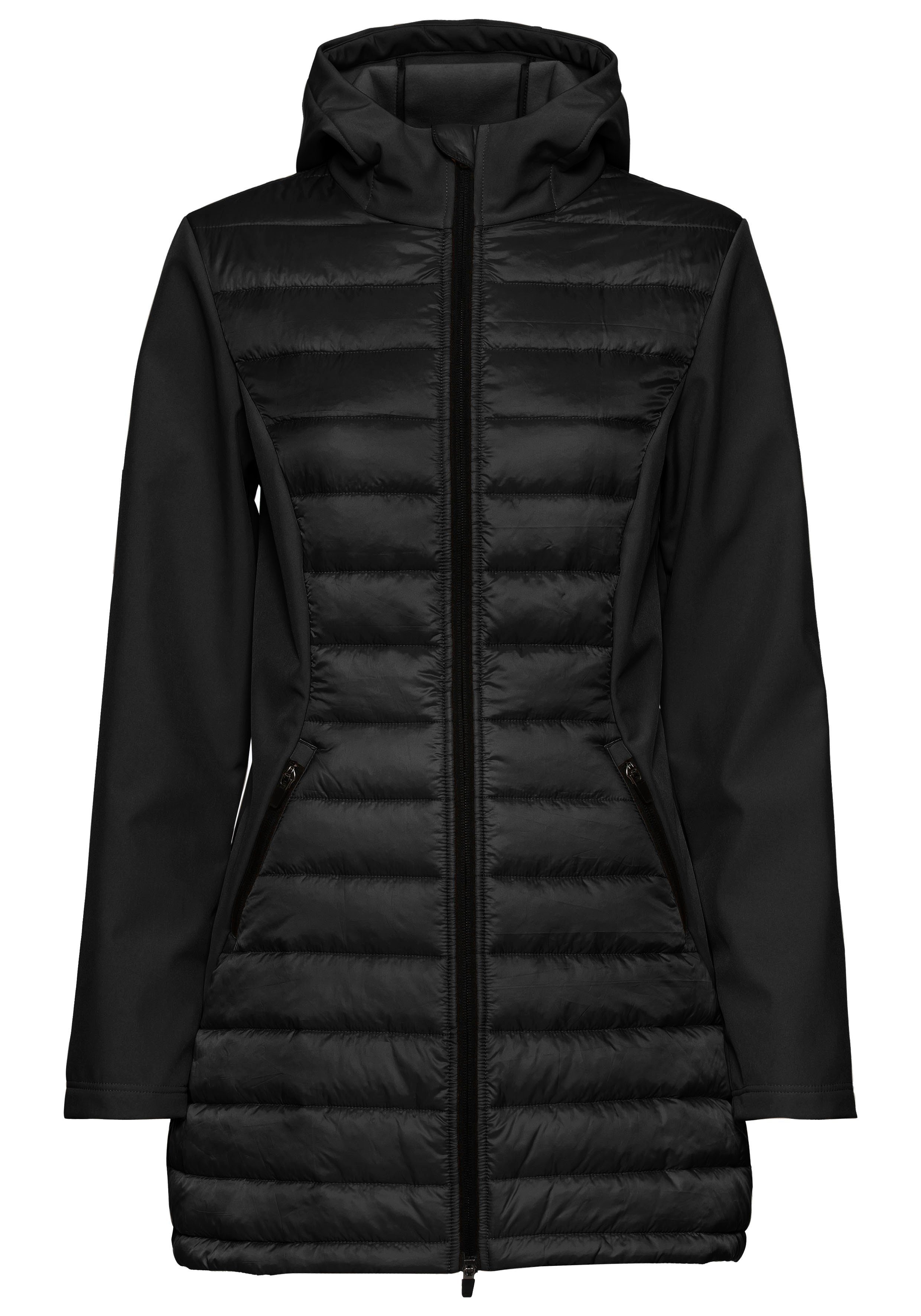 vivance active Steppjacke mit Ärmeln und Einsätzen aus Softshell-Material günstig online kaufen
