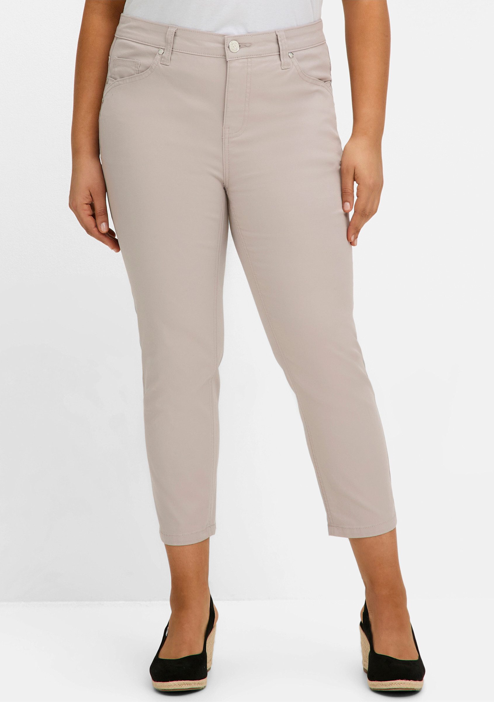 Sheego Jerseyhose 7/8-Hose Innenbeinlänge ca. 64 günstig online kaufen
