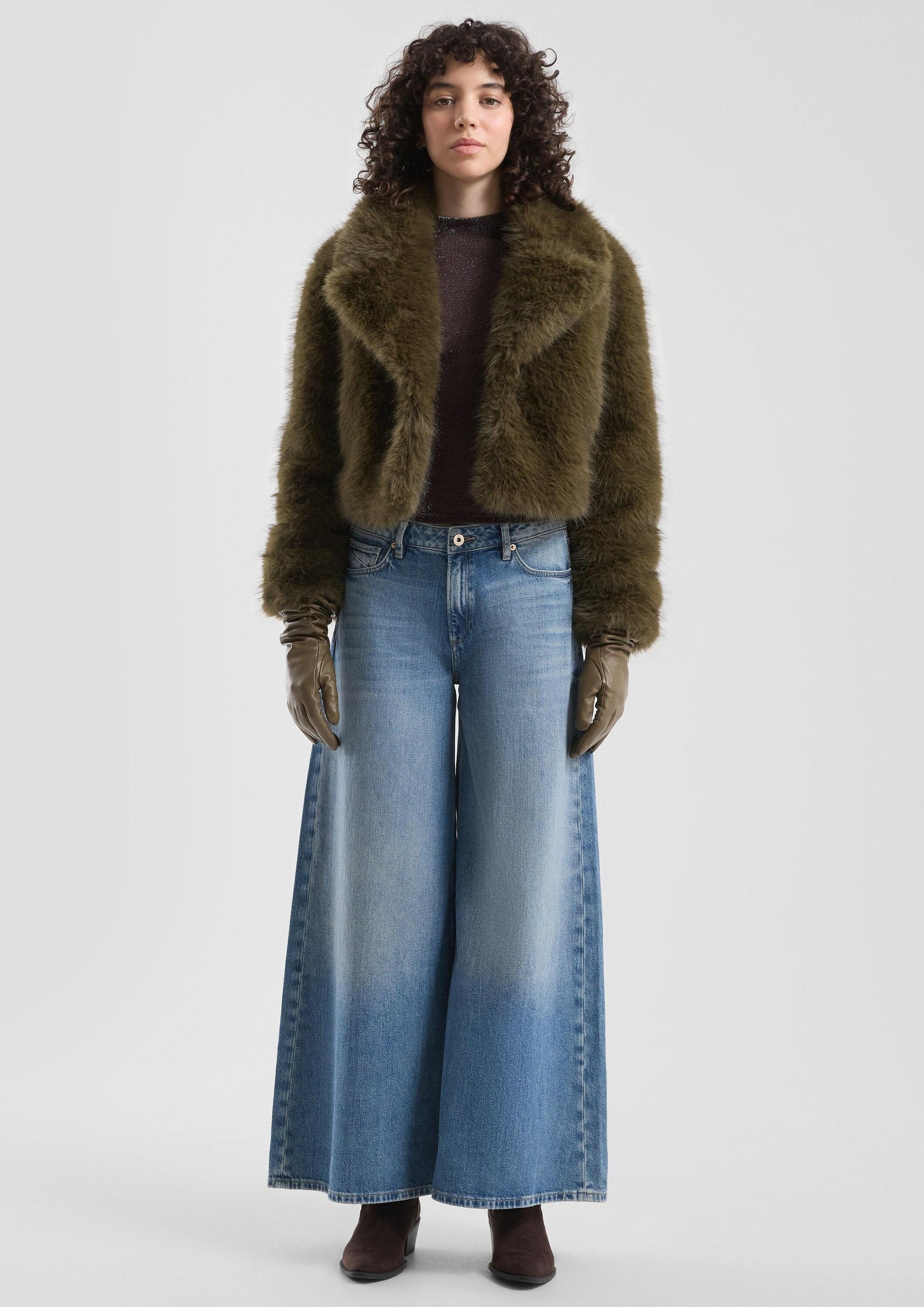 QS T-Shirt Jeans-Hose CATIE QS x Vanessa Mai, Jeans Catie/Mid Rise/Super Wi günstig online kaufen