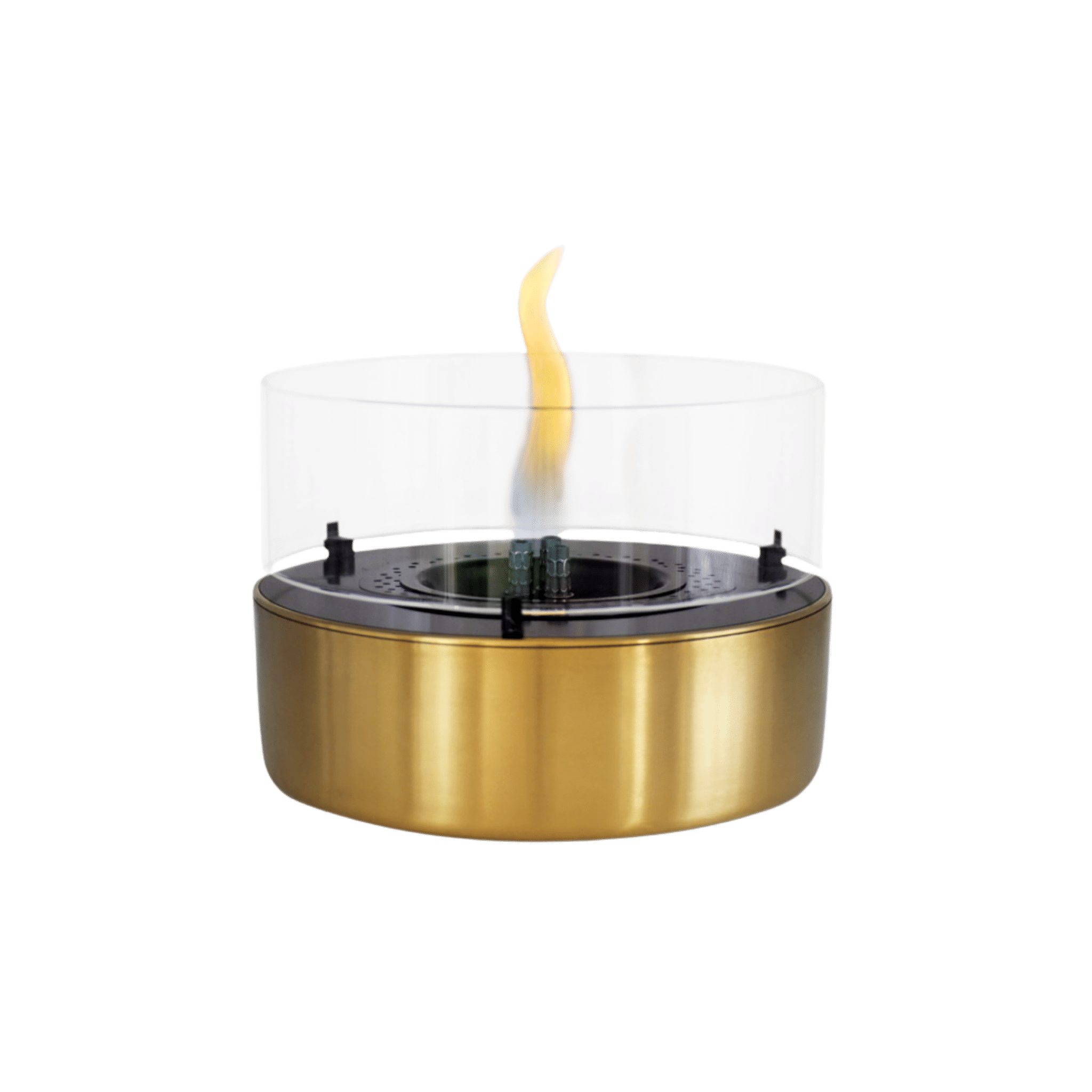 TENDERFLAME Dekokamin Tenderflame Tischkamin Cafe 18 Gold gebürstet (Cafe 18)