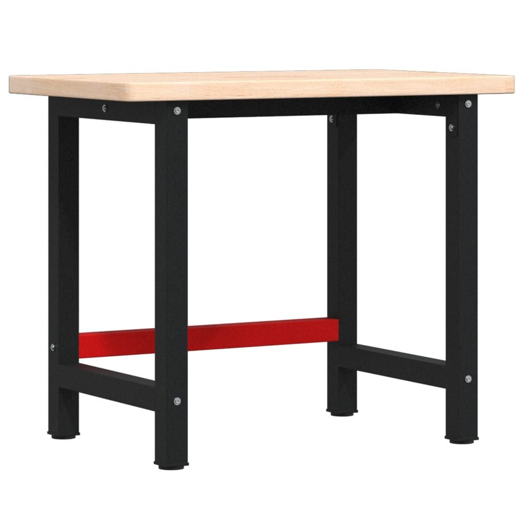 vidaXL Werkbank Werkbank 100x60x83 cm Massivholz Eiche Rechteckig, (1-tlg)