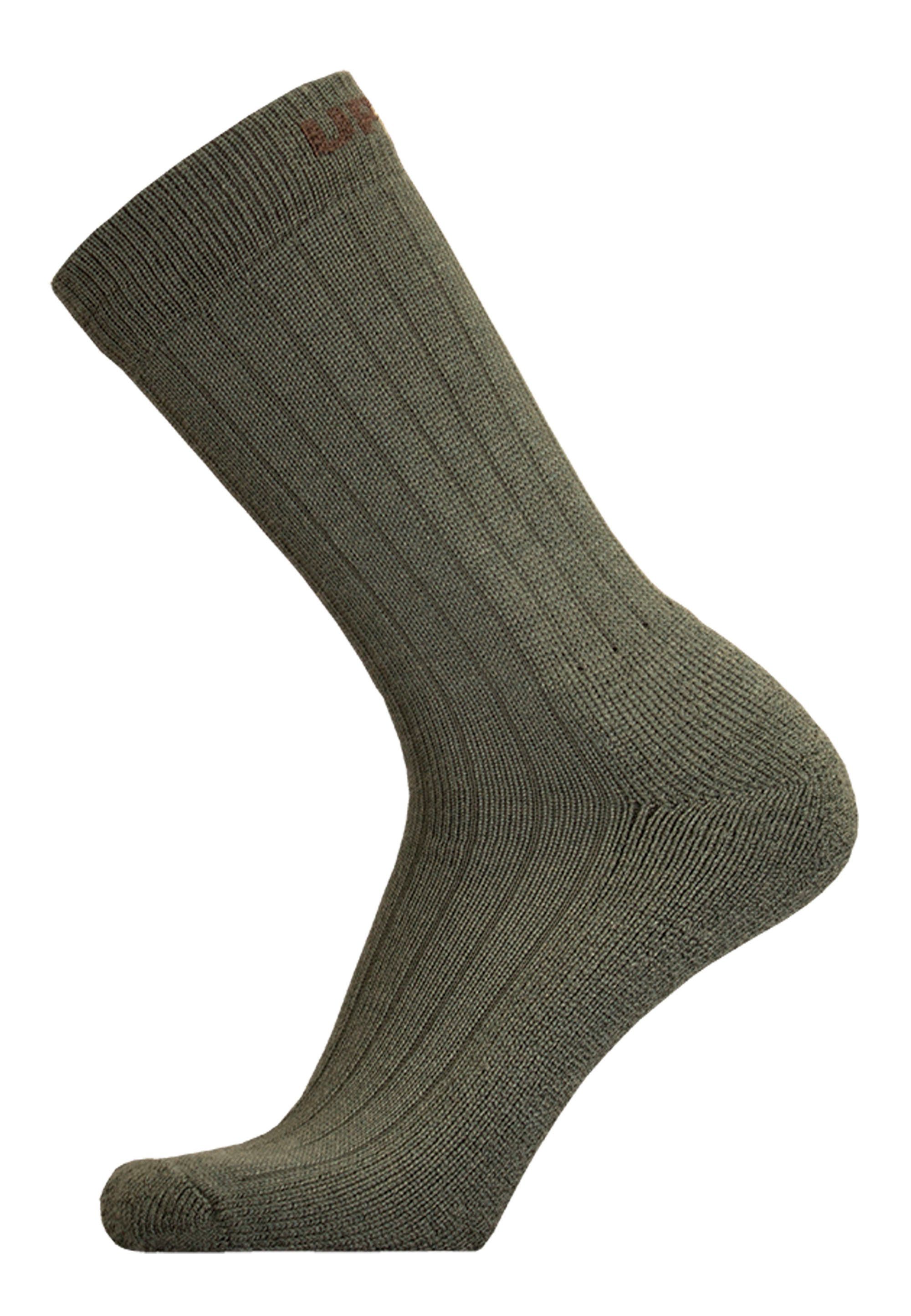 Merinowolle Socken mit UphillSport (1-Paar) KALDO grün wärmender