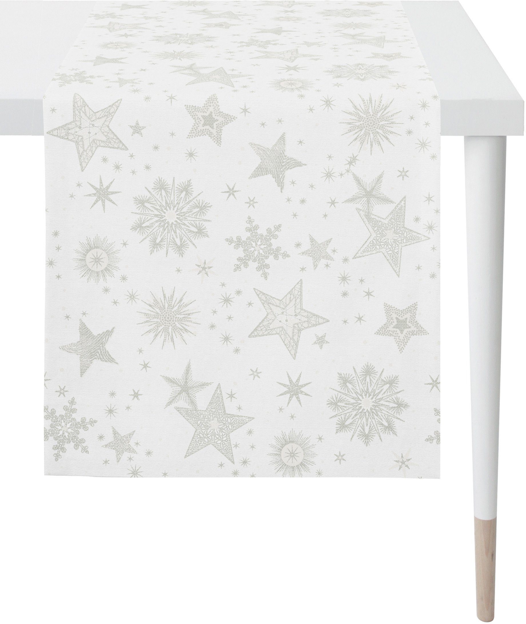 APELT Tischläufer 9602 CHRISTMAS ELEGANCE, Weihnachtsdeko, Weihnachten (1-tlg), Lurex-Jacquardgewebe